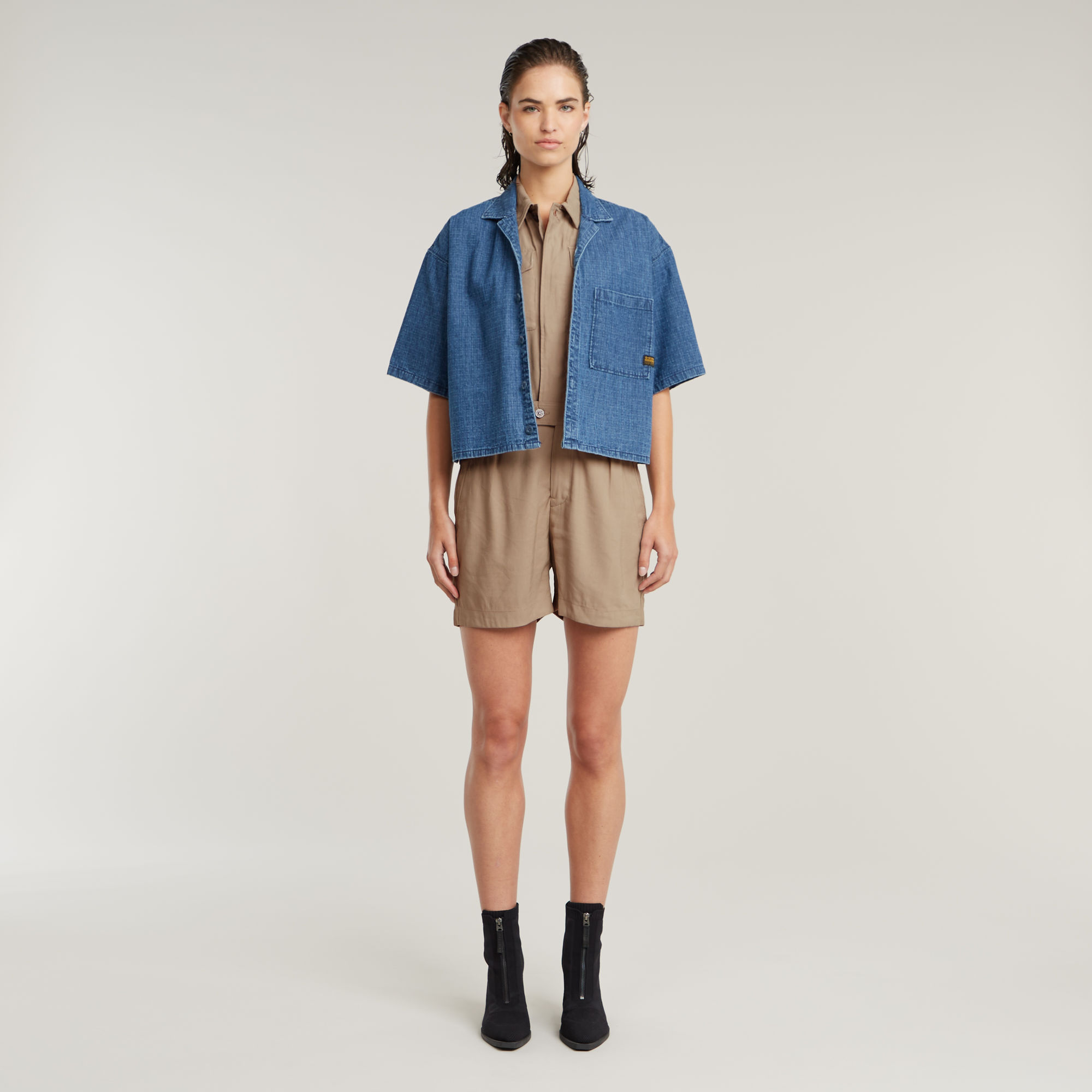 Thumbnail - Summer Playsuit - Beige - Damen