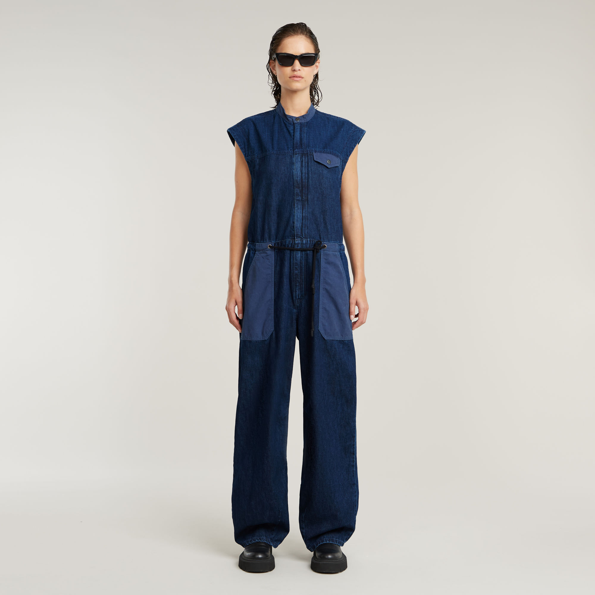 

Cocoon Jumpsuit - Donkerblauw - Dames