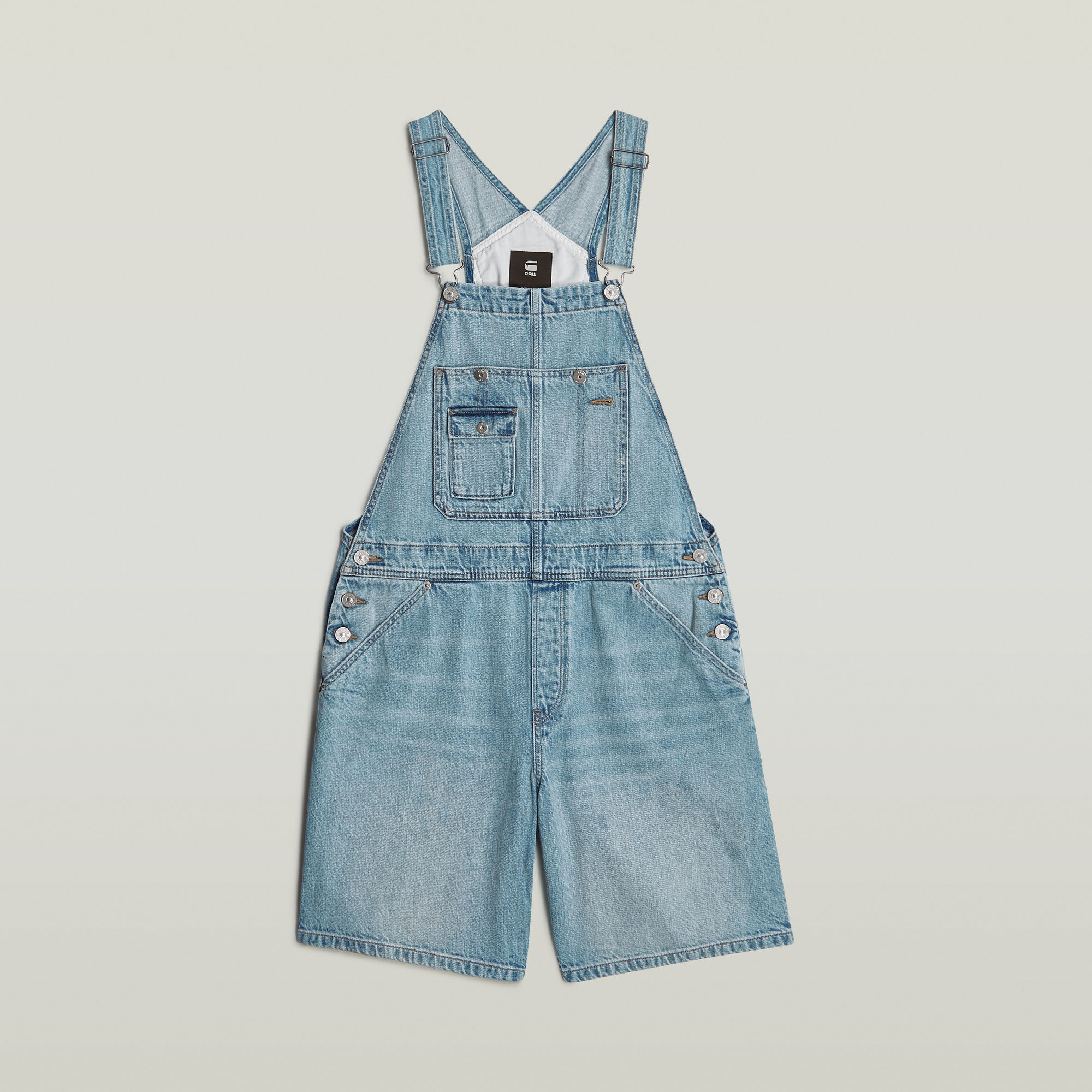 Thumbnail - Bowey Loose Short Jumpsuit - Hellblau - Damen
