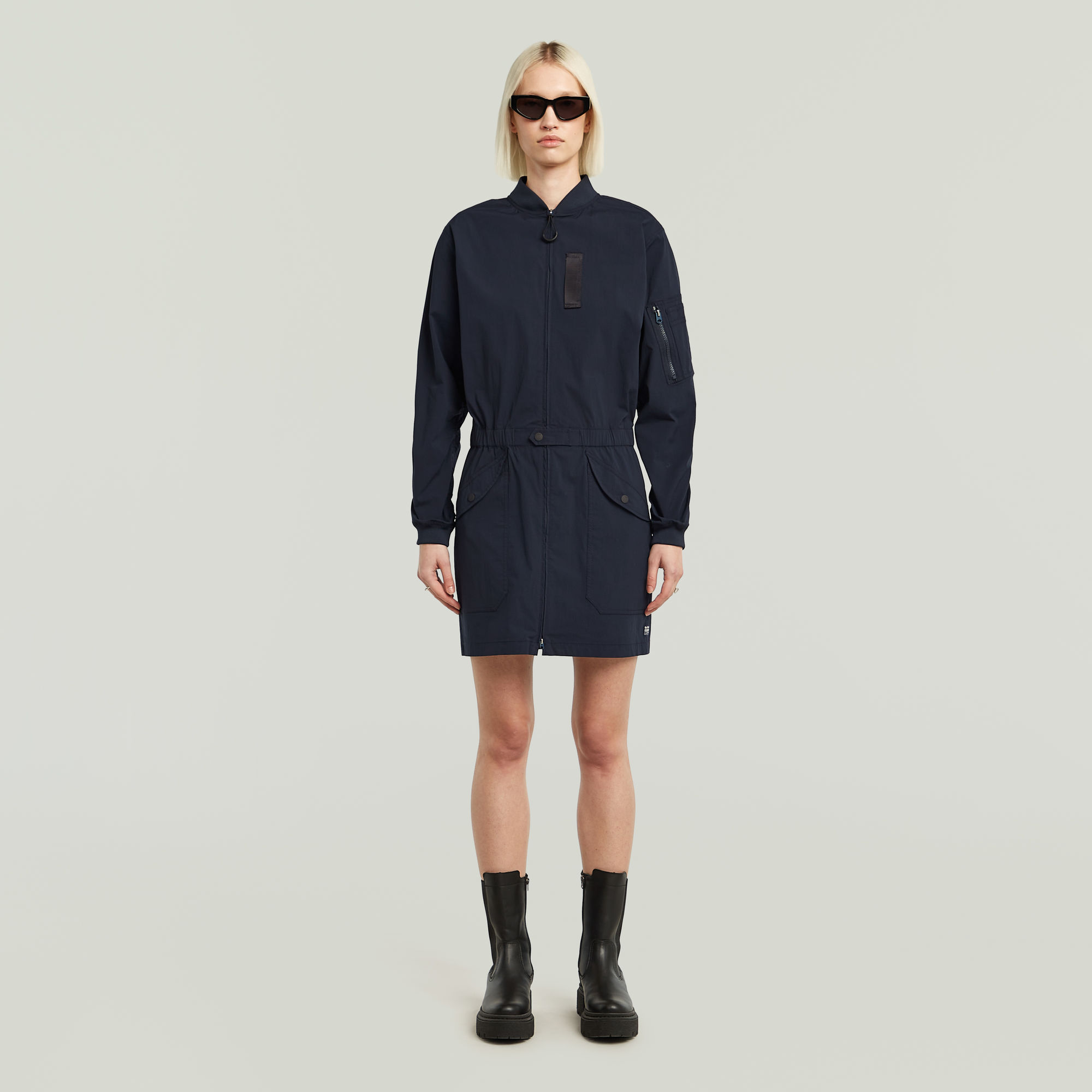 

Bomber Dress - Dark blue - Women