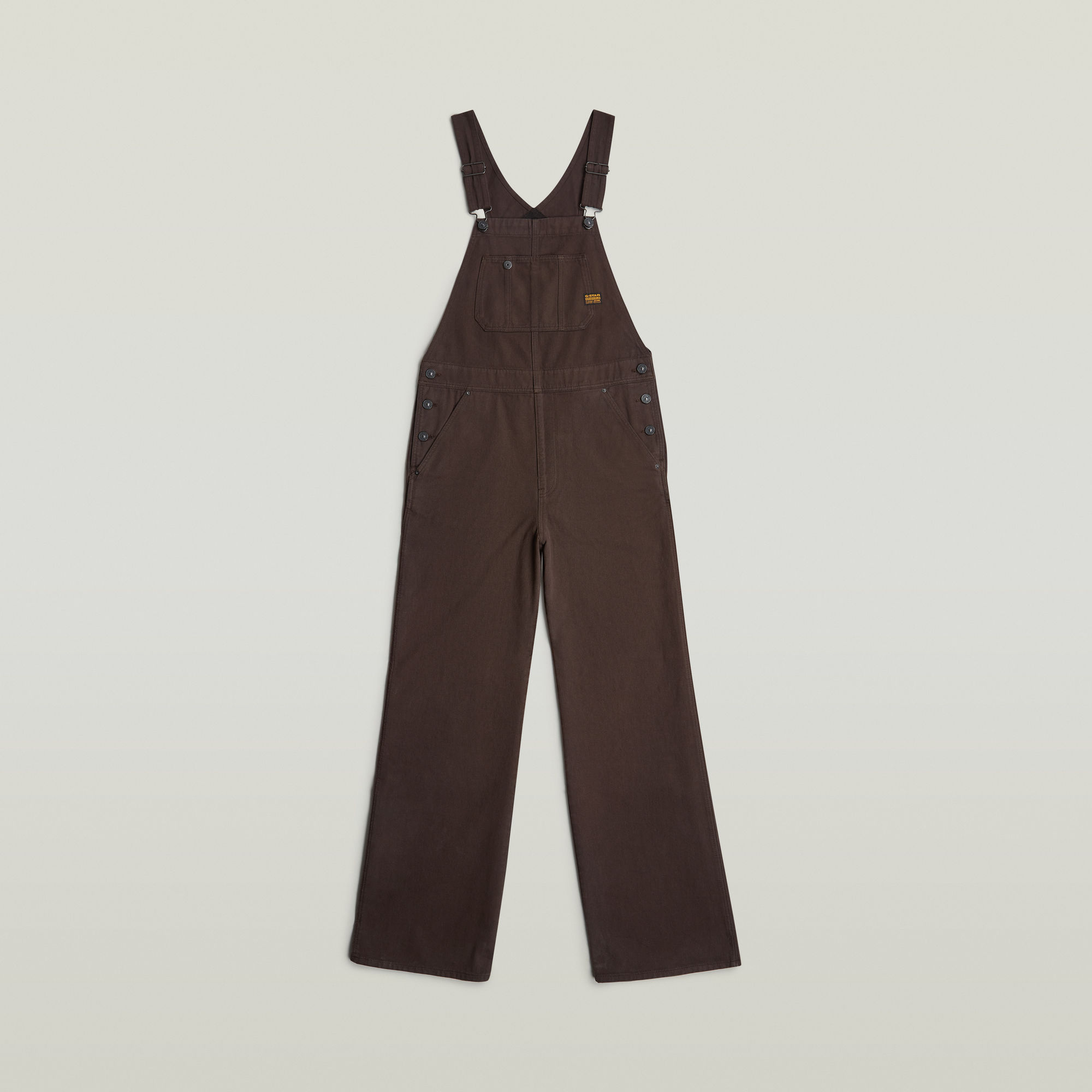 Thumbnail - Straight Dungaree - Braun - Damen