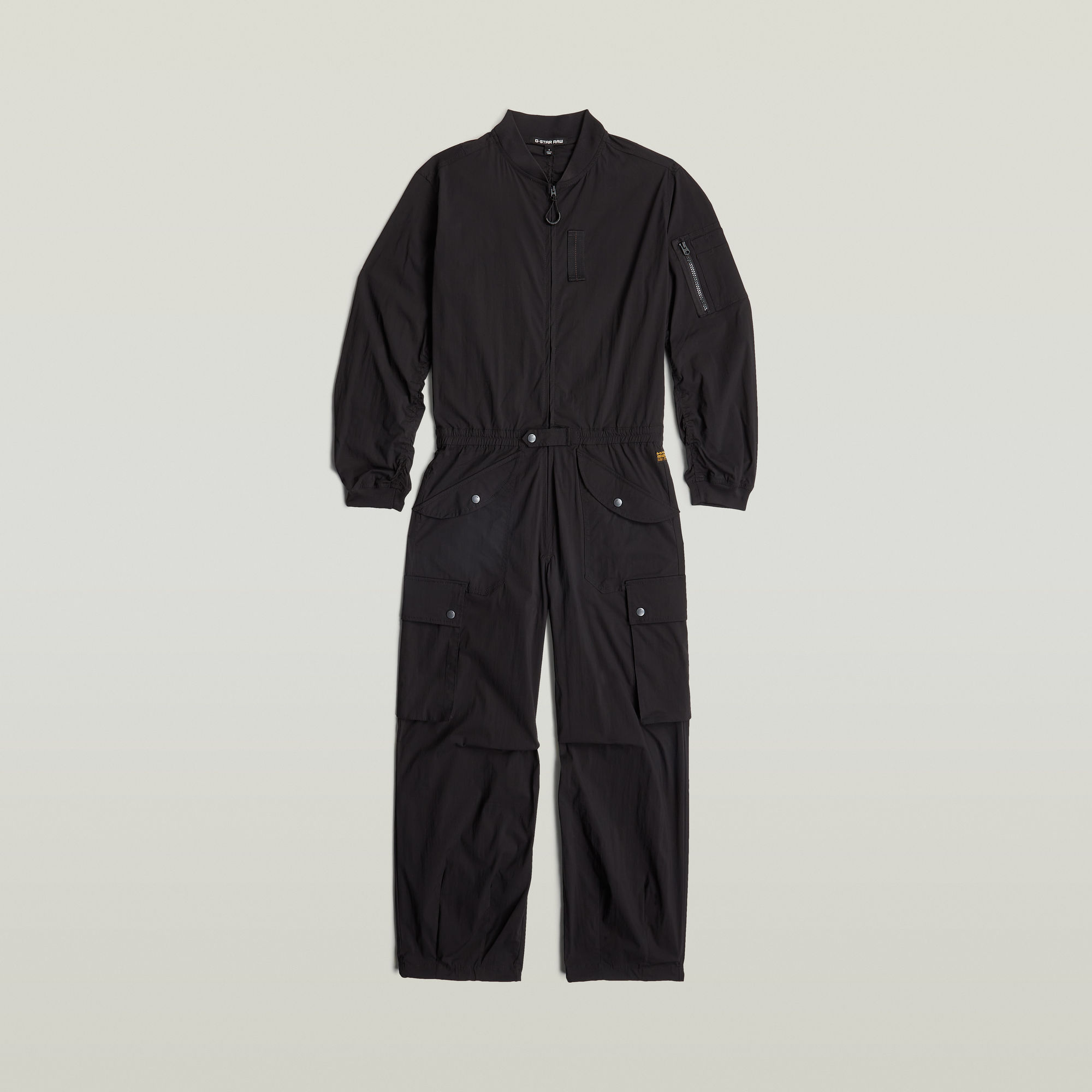 Thumbnail - Bomber Jumpsuit - Schwarz - Damen