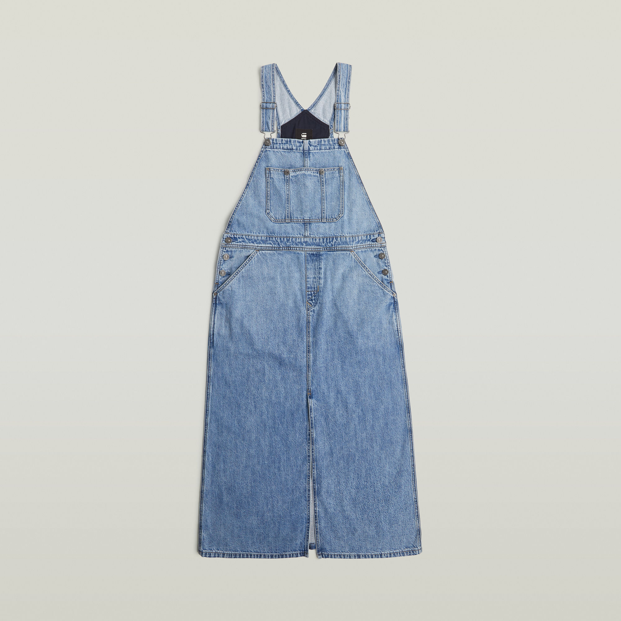 Thumbnail - Skater Maxi Dungaree Kleid - Andere - Damen