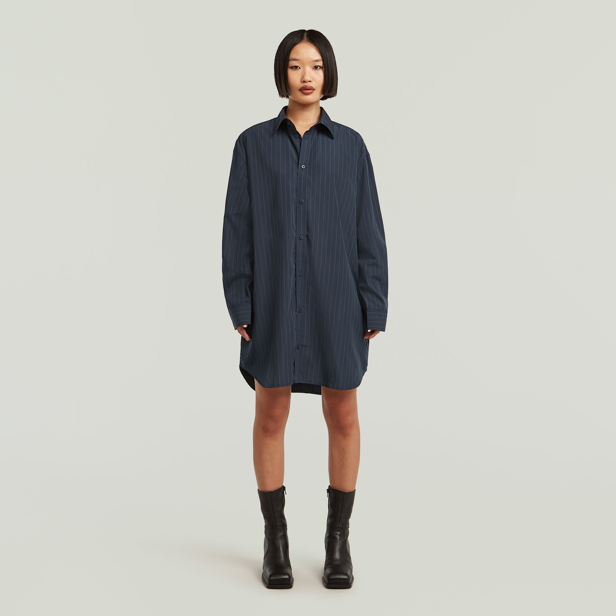 Thumbnail - Oversized Dress - Mehrfarbig - Damen