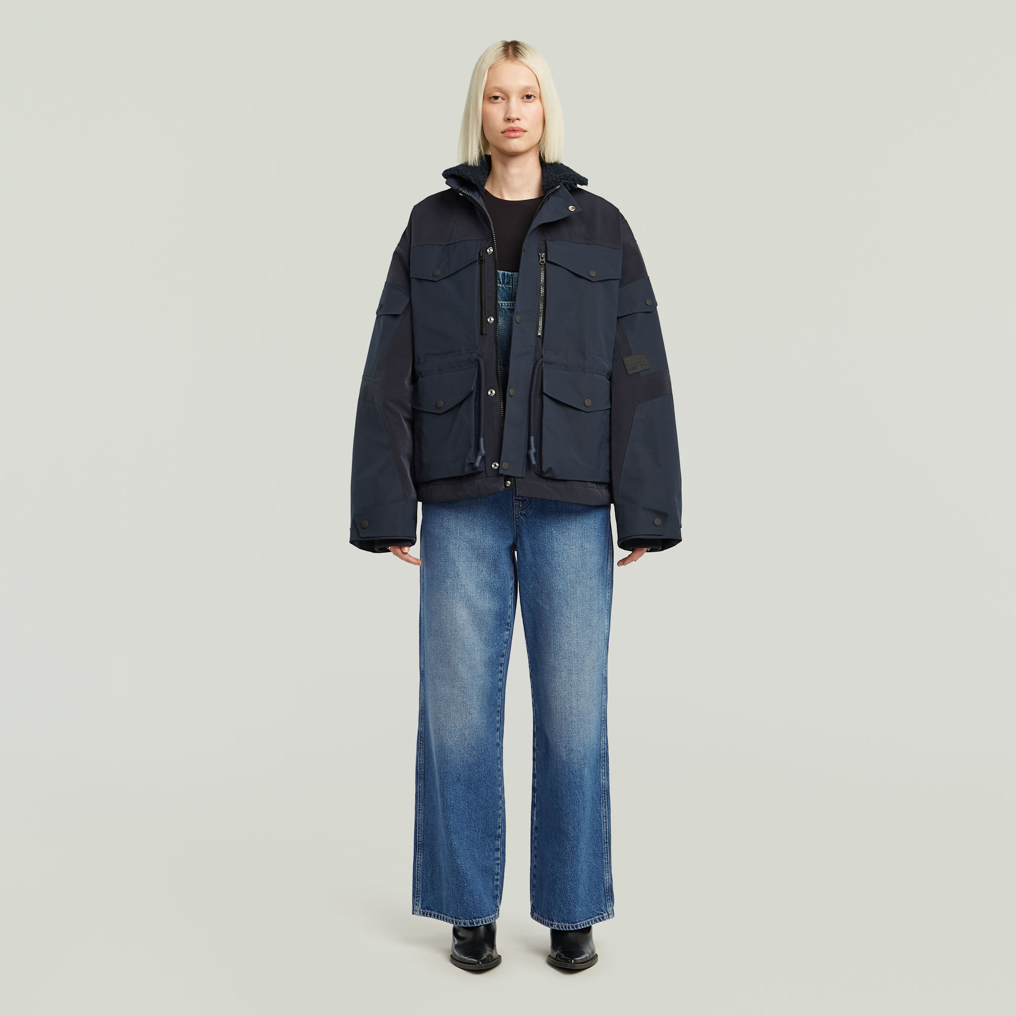 Thumbnail - Straight Leg Latzhose - Andere - Damen