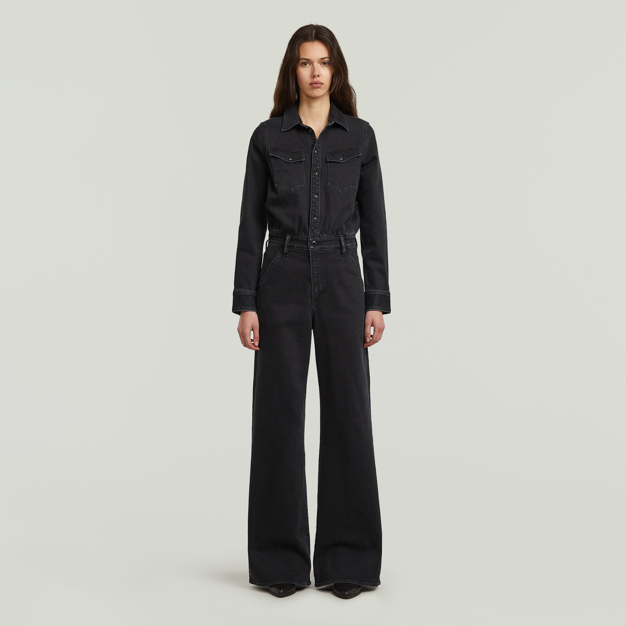 Thumbnail - Western Wide Leg Jumpsuit - Andere - Damen