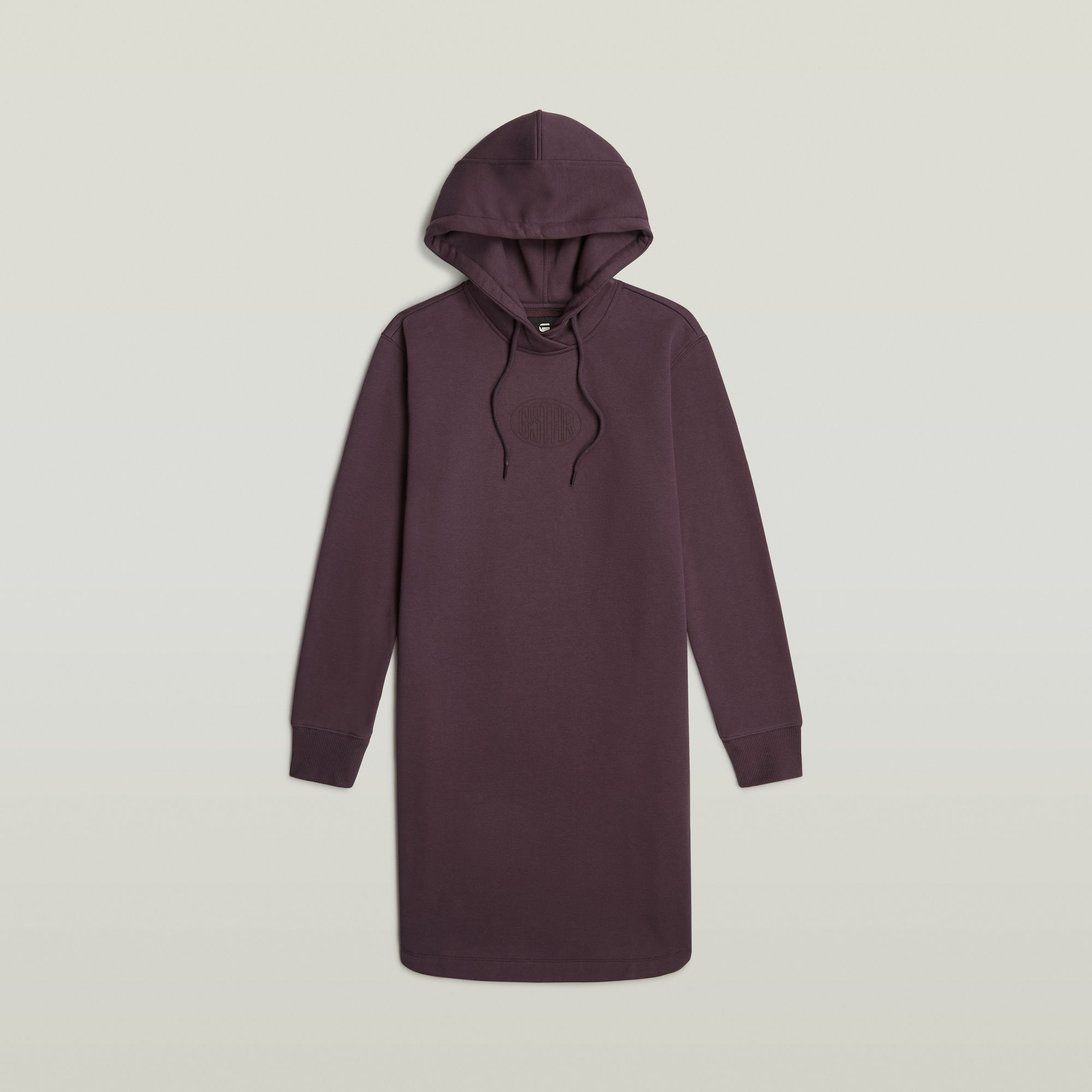 Thumbnail - Logo Hooded Sweater Kleid - Lila - Damen