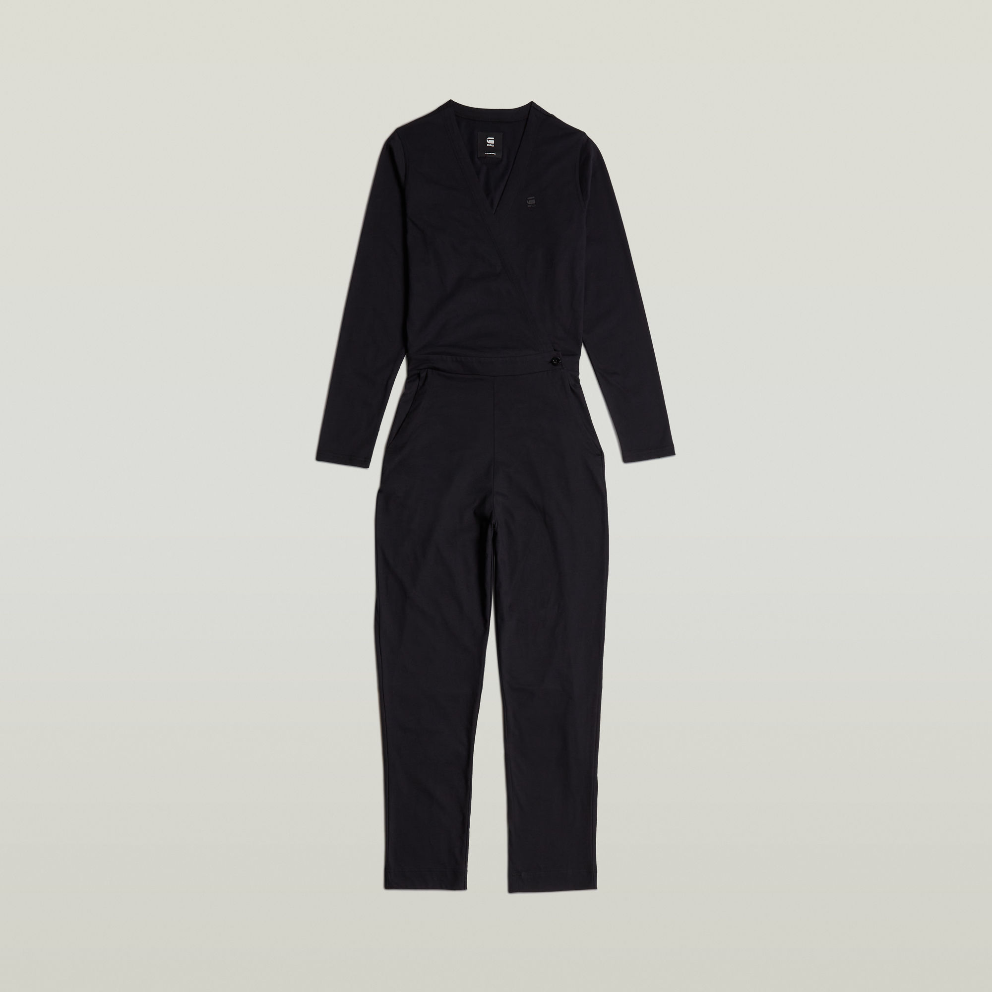 Thumbnail - Wide Leg Jumpsuit - Schwarz - Damen