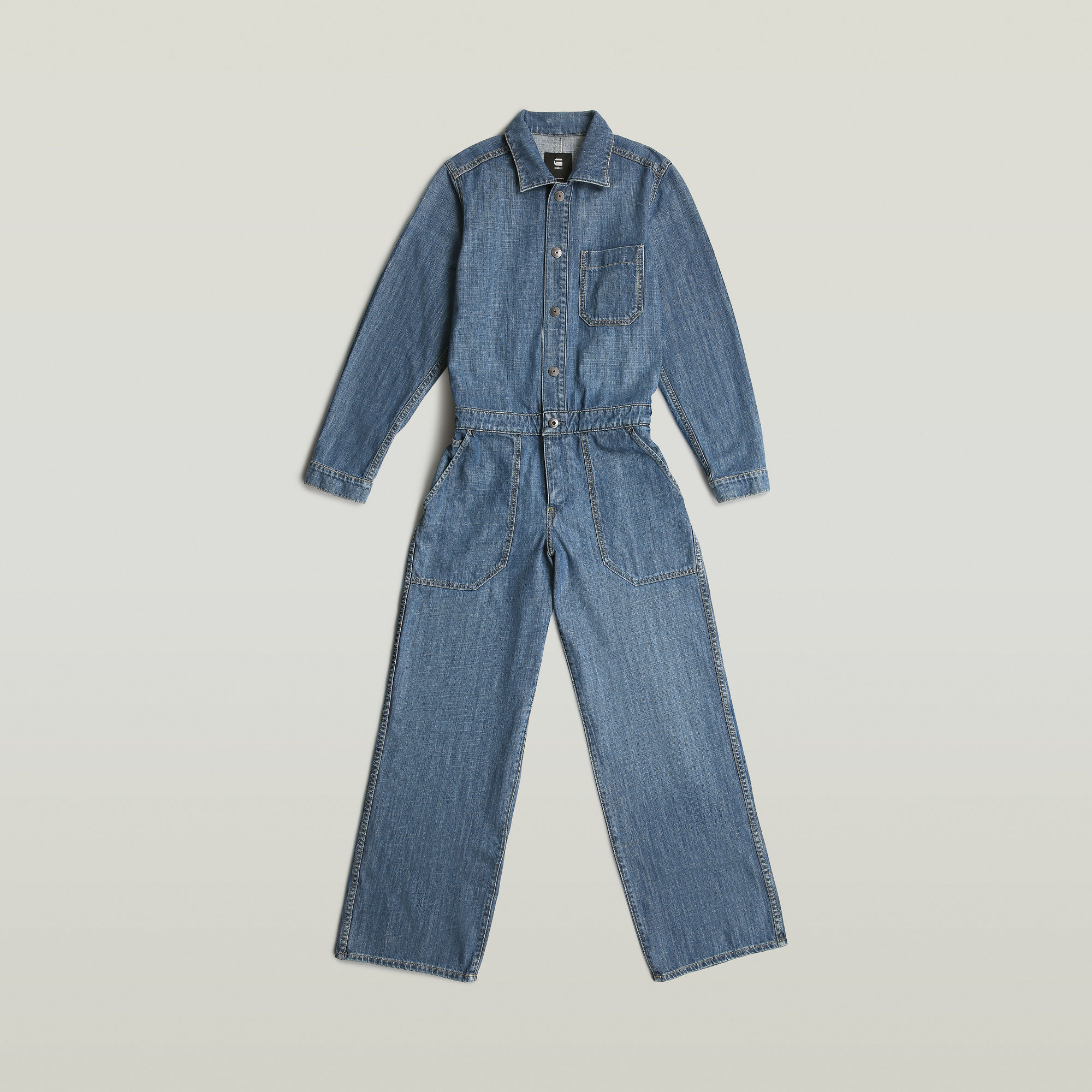 Thumbnail - 1 Pocket Overall - Mittelblau - Damen