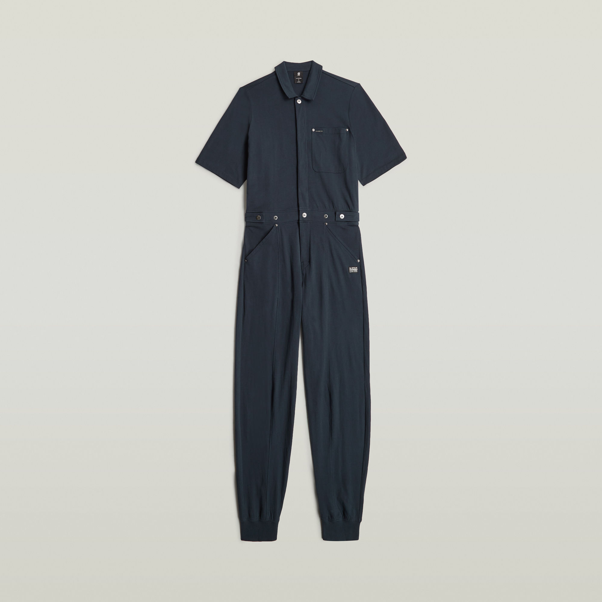Thumbnail - Track Jumpsuit - Dunkelblau - Damen