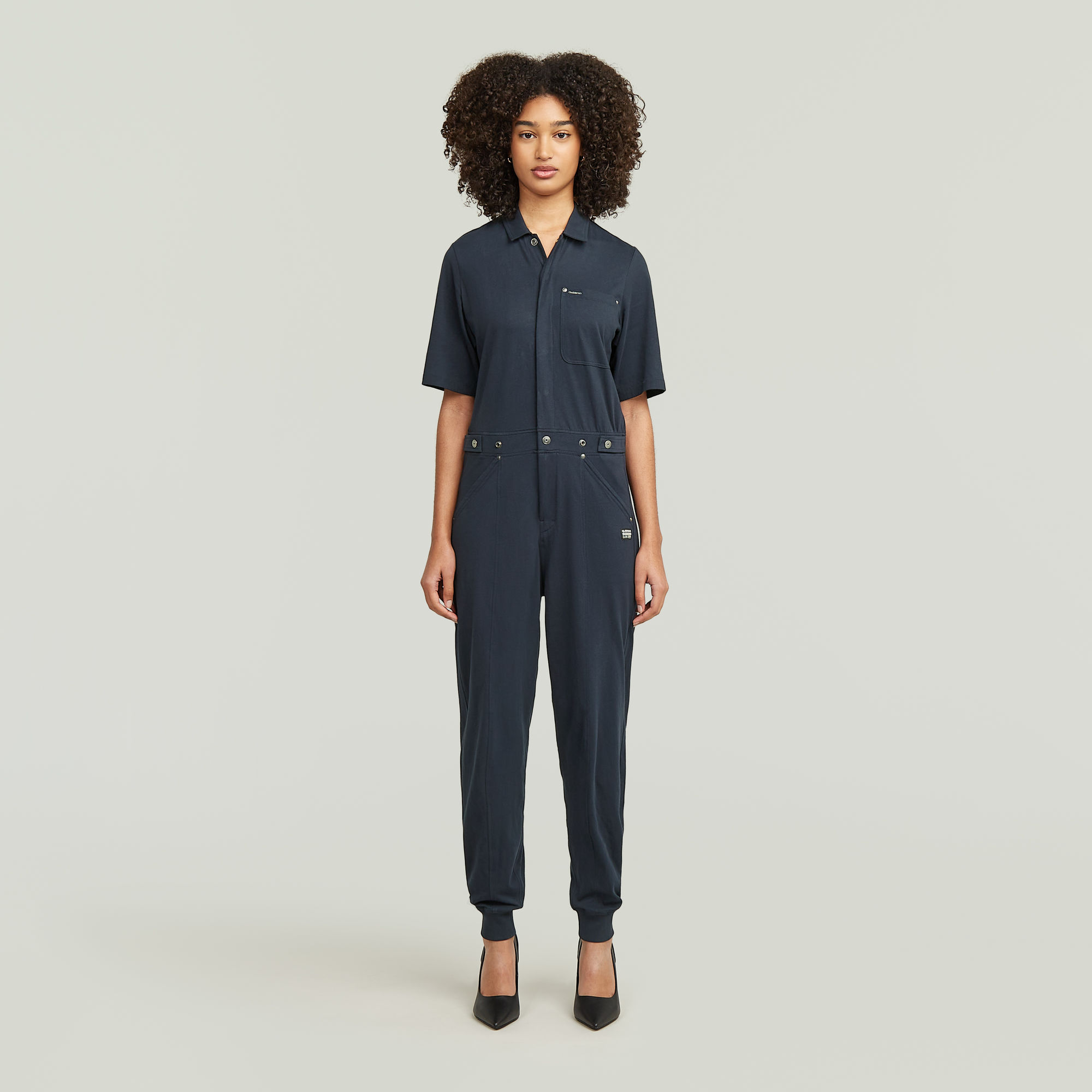 

Track Jumpsuit - Dunkelblau - Damen