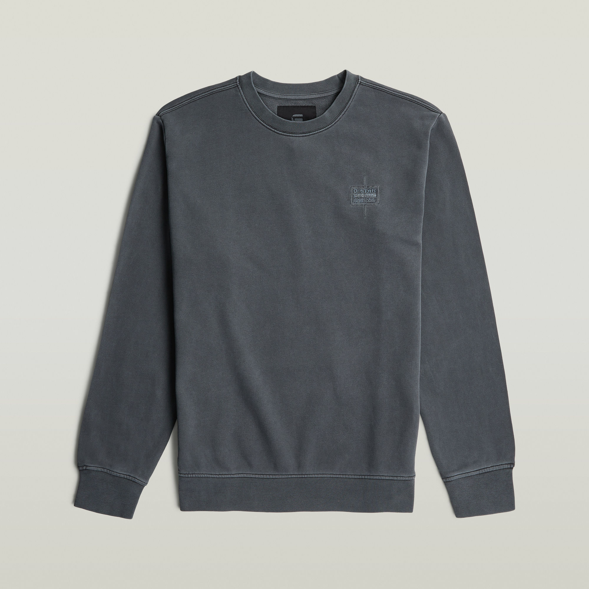 Thumbnail - Logo Overdyed Sweater - Grau - Herren