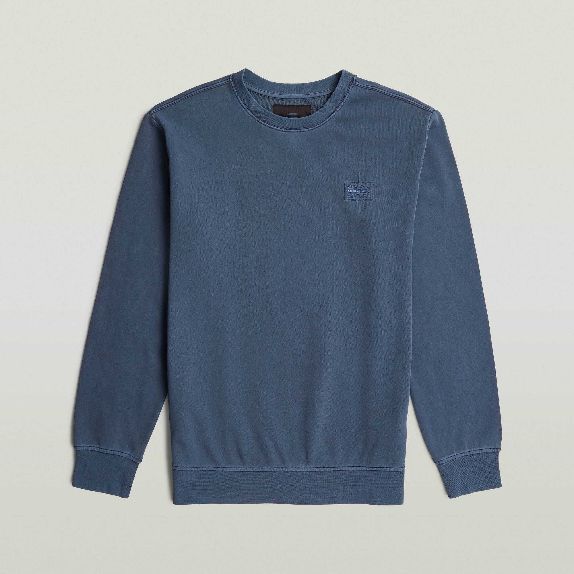 Thumbnail - Logo Overdyed Sweater - Dunkelblau - Herren