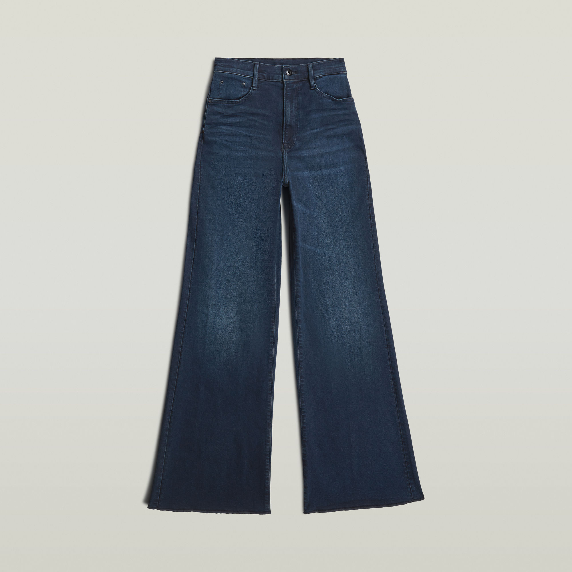 Thumbnail - Deck Ultra High Wide Leg Jeans - Dunkelblau - Damen