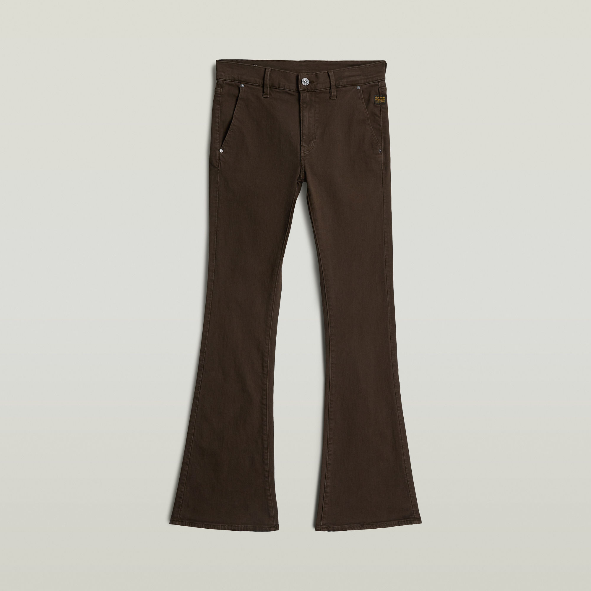 Thumbnail - 3301 Flare Chino - Braun - Damen