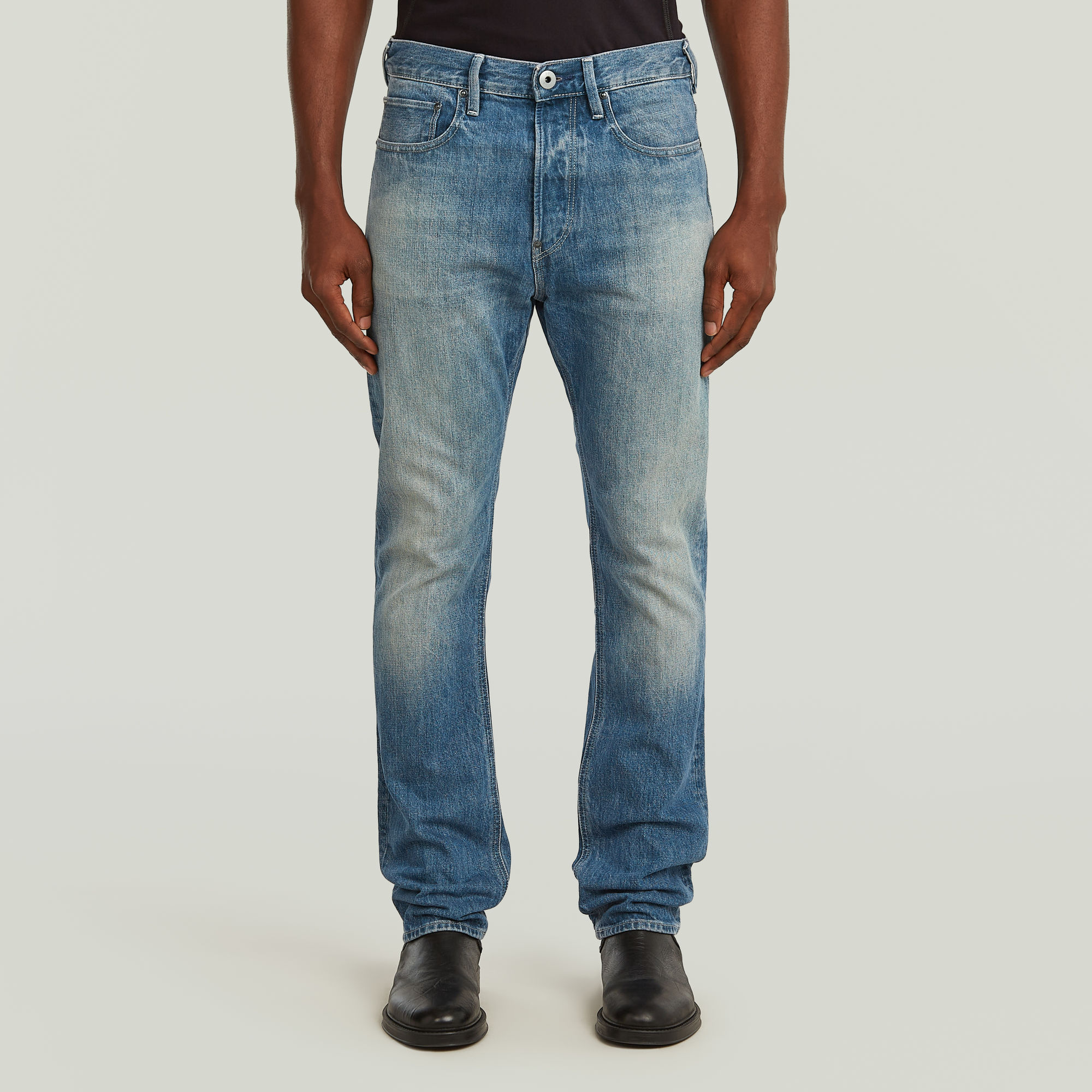 

US First Cinch Tapered Jeans - Midden blauw - Heren