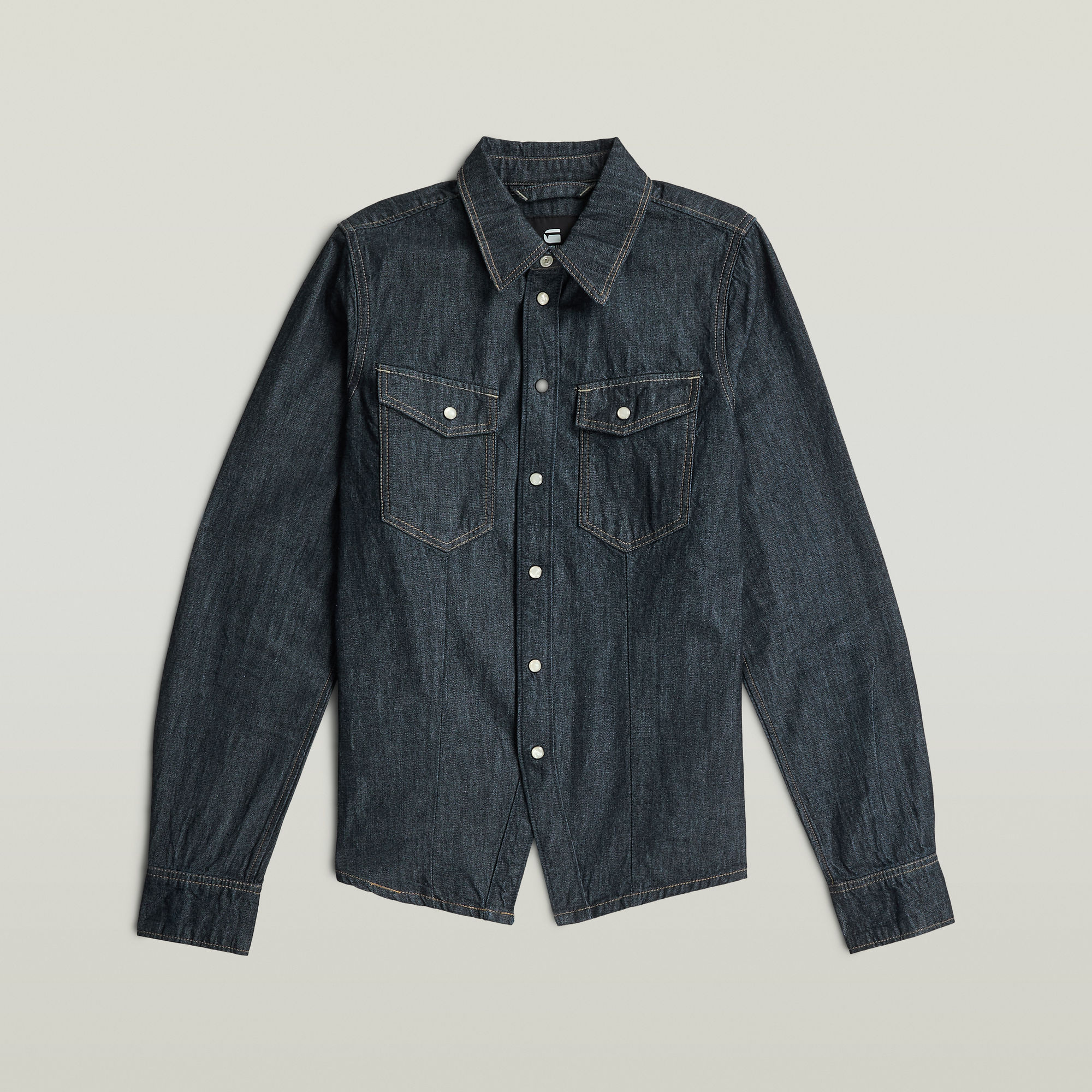 Thumbnail - Kick Slim Hemd - Dunkelblau - Damen