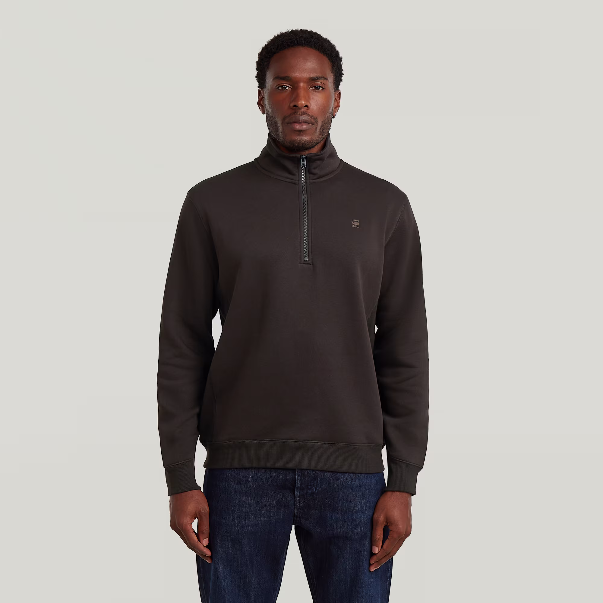 

Premium Core Half Zip Sweater - Bruin - Heren