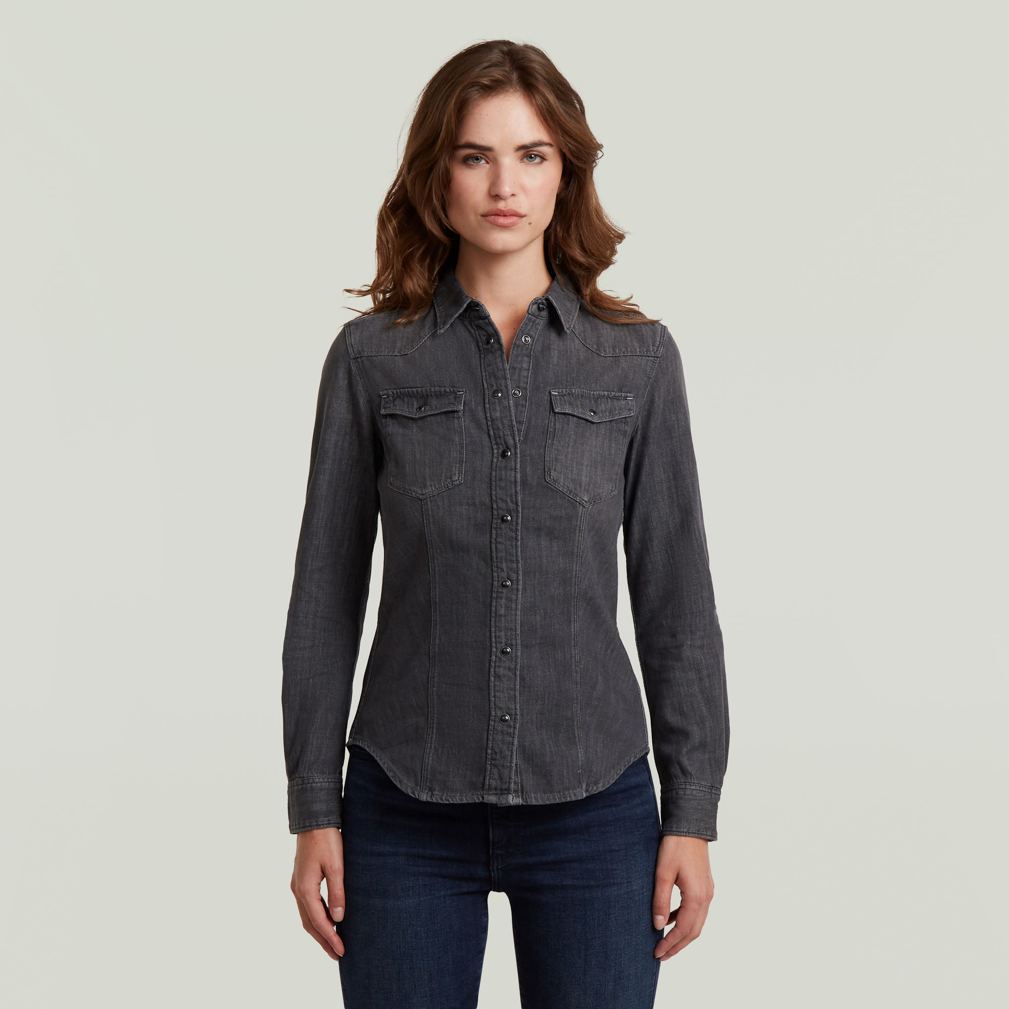 G-Star RAW 3301 Overhemd - Grijs - Dames