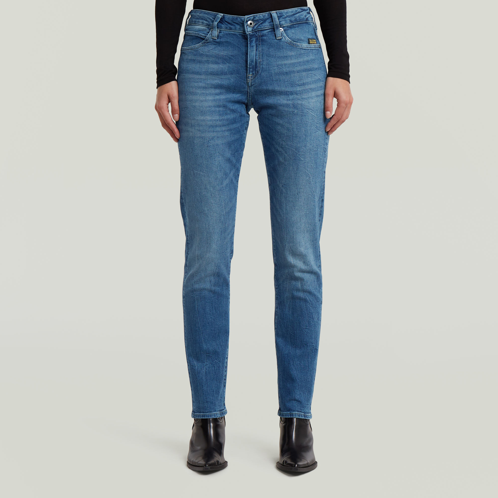 

G-STAR Lennoxx Slim Straight Jeans - Donkerblauw - Dames