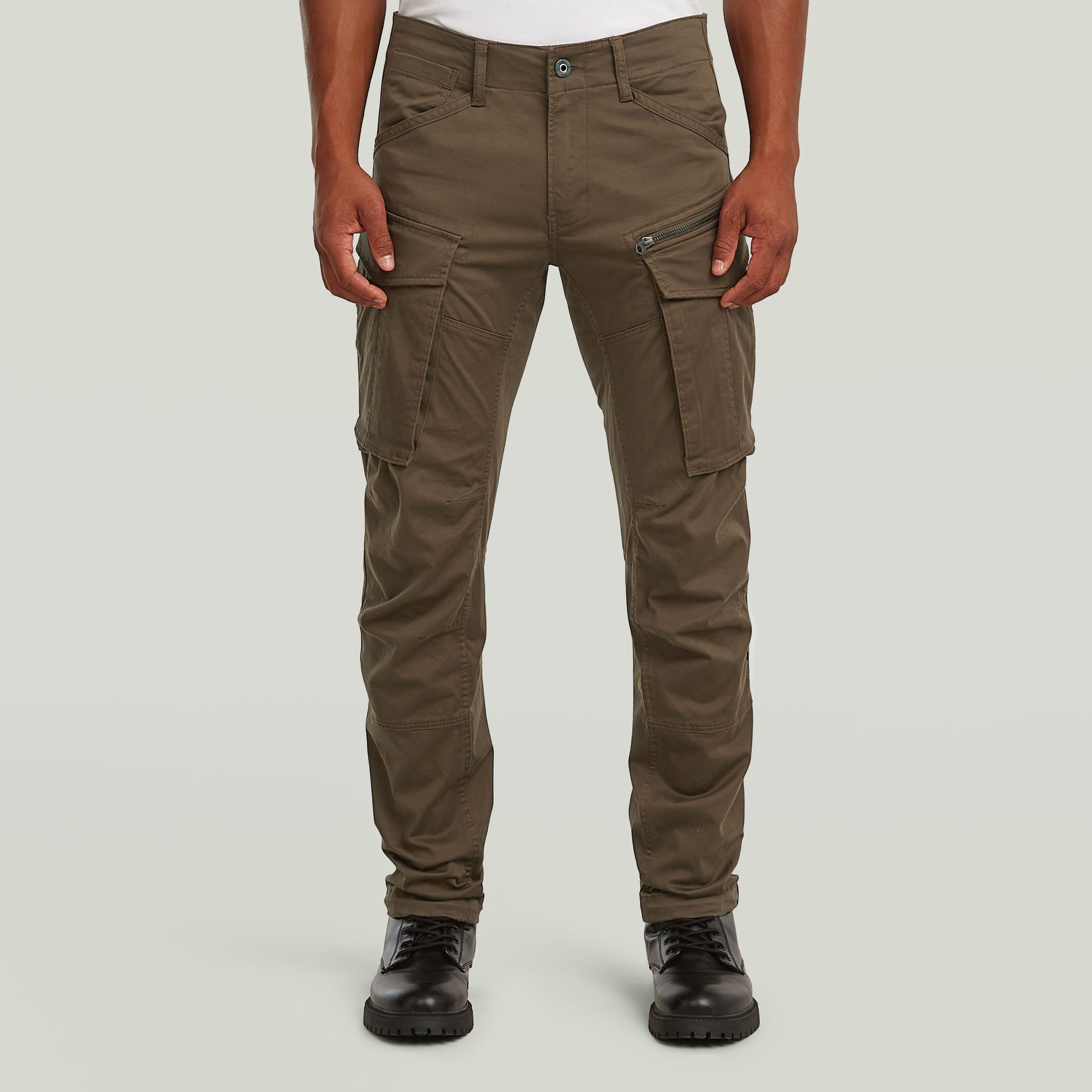 

Rovic Zip 3D Regular Tapered Broek - Bruin - Heren