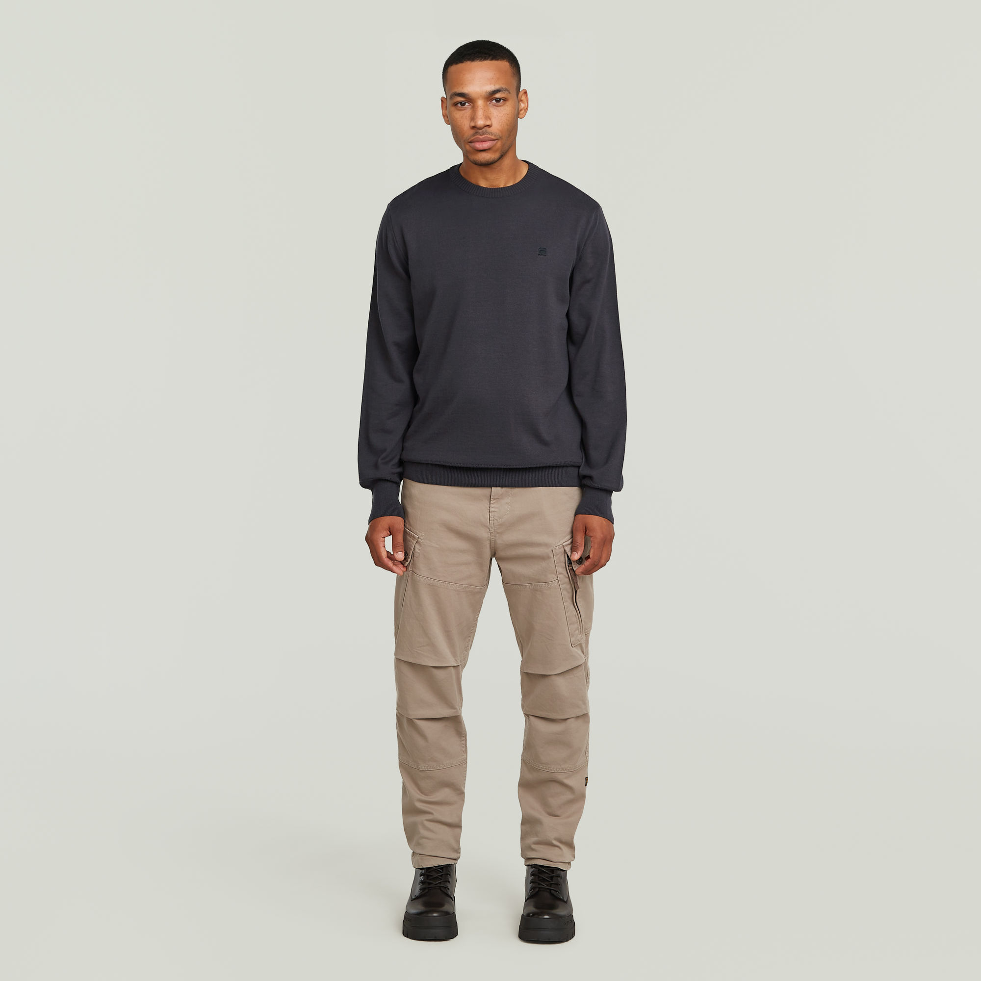 Thumbnail - Core Knit Pullover - Grau - Herren