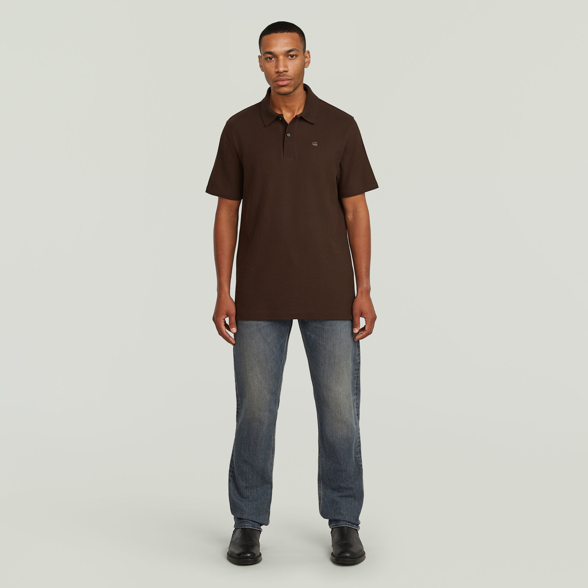 Thumbnail - Mosa Straight Jeans - Dunkelblau - Herren