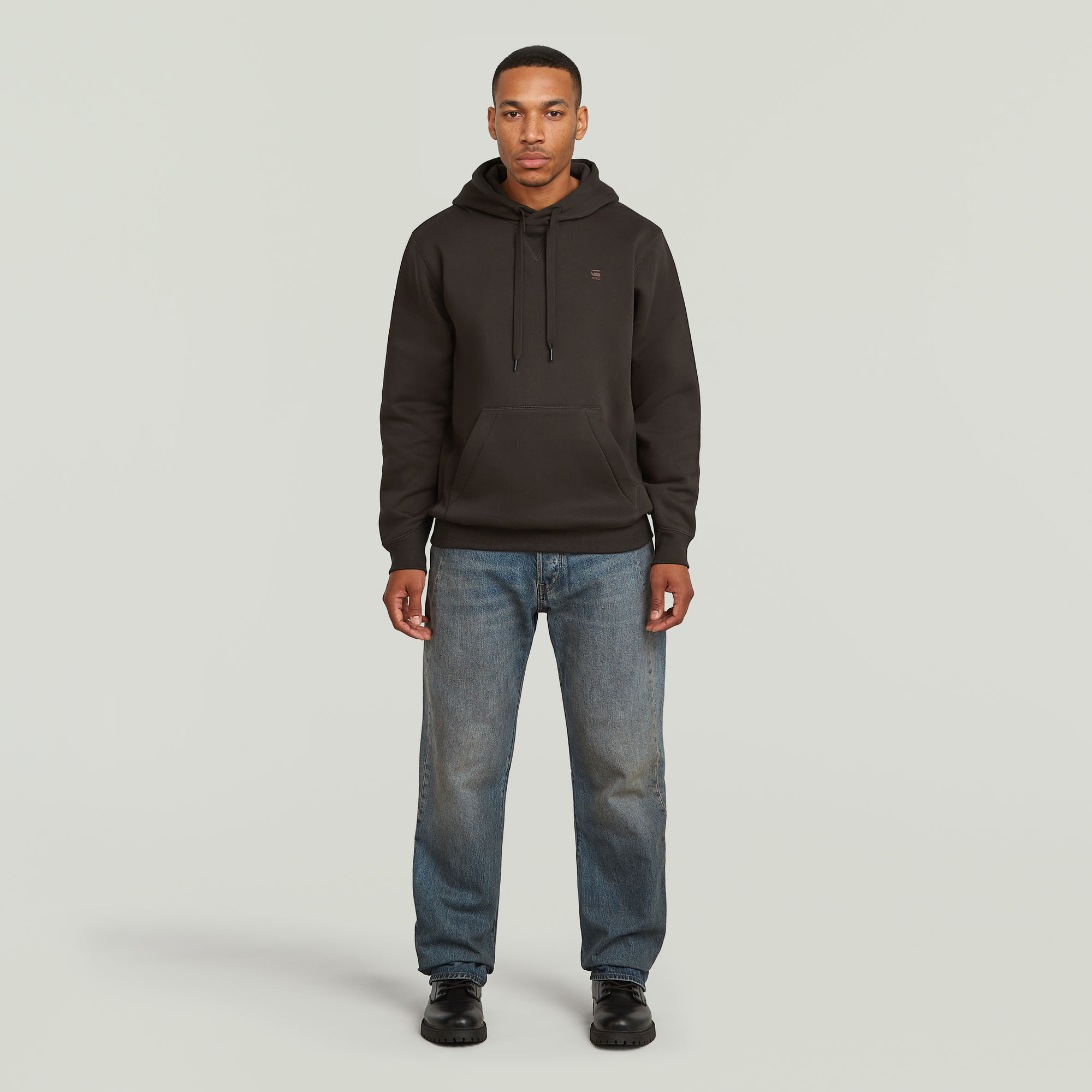 Thumbnail - Premium Core Hoodie Sweater - Braun - Herren