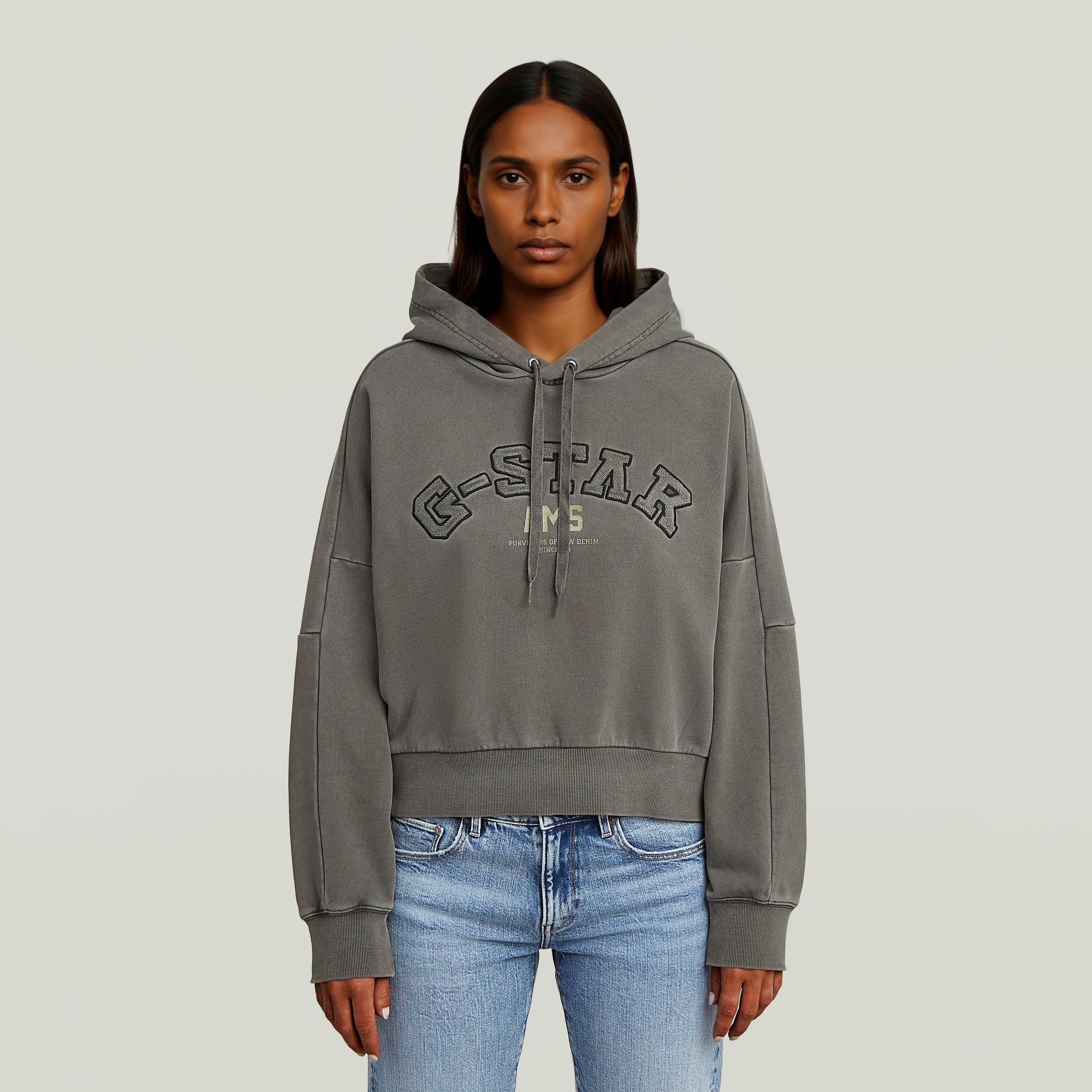 Collegic Hoodie Sweater - Grau - Damen