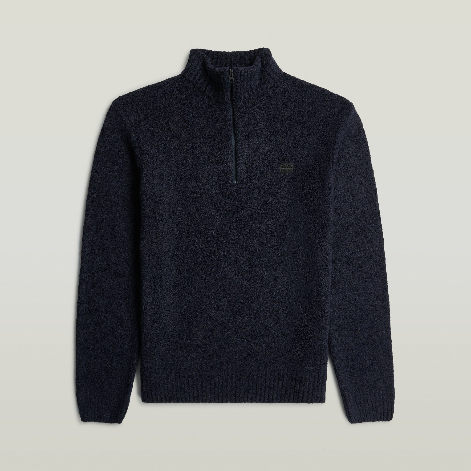 Thumbnail - Boucle Skipper Knit - Dunkelblau - Herren