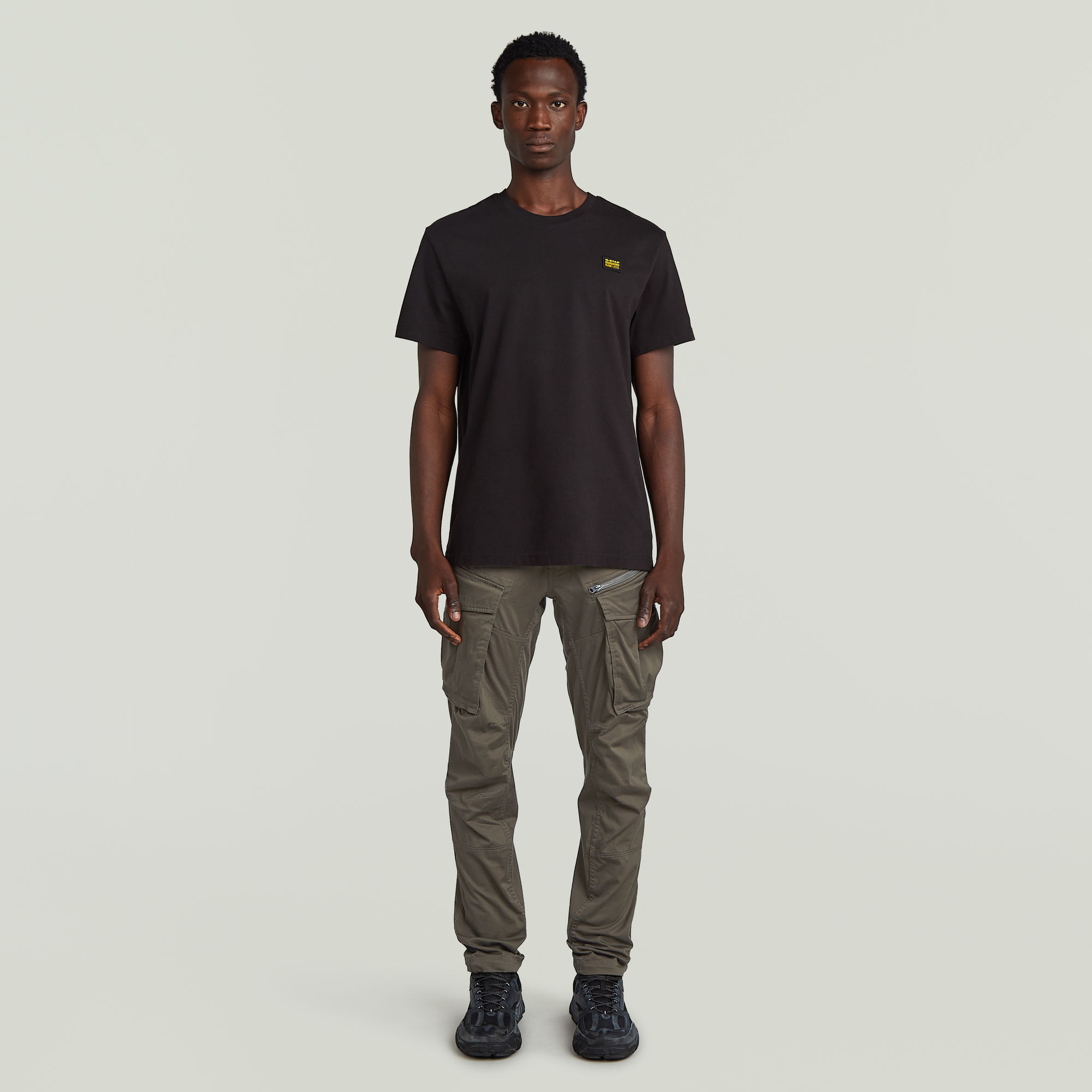 Thumbnail - Rovic Zip 3D Regular Tapered Hose - Grau - Herren