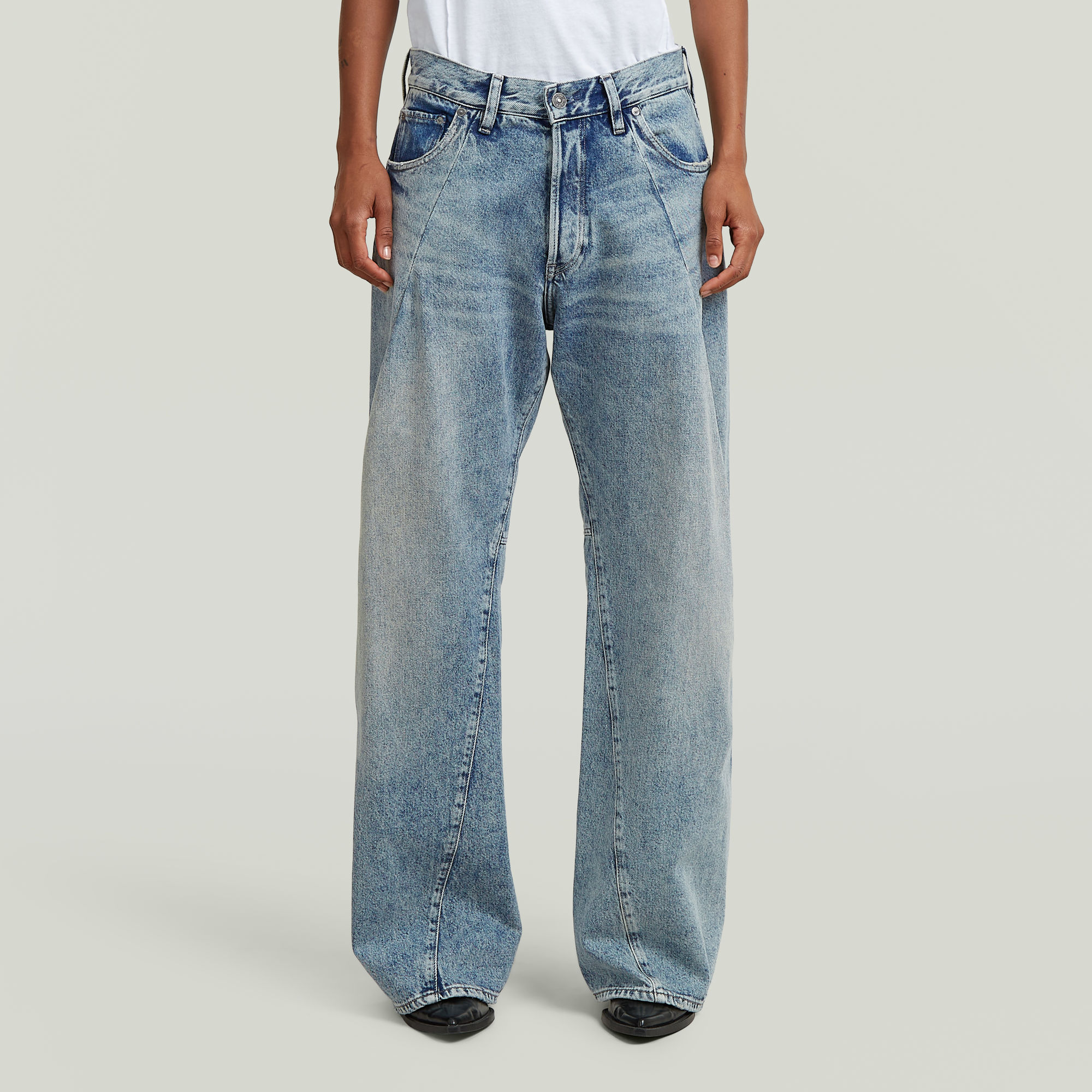 G-Star RAW Contor Wide Pleat Jeans - Lichtblauw - Dames