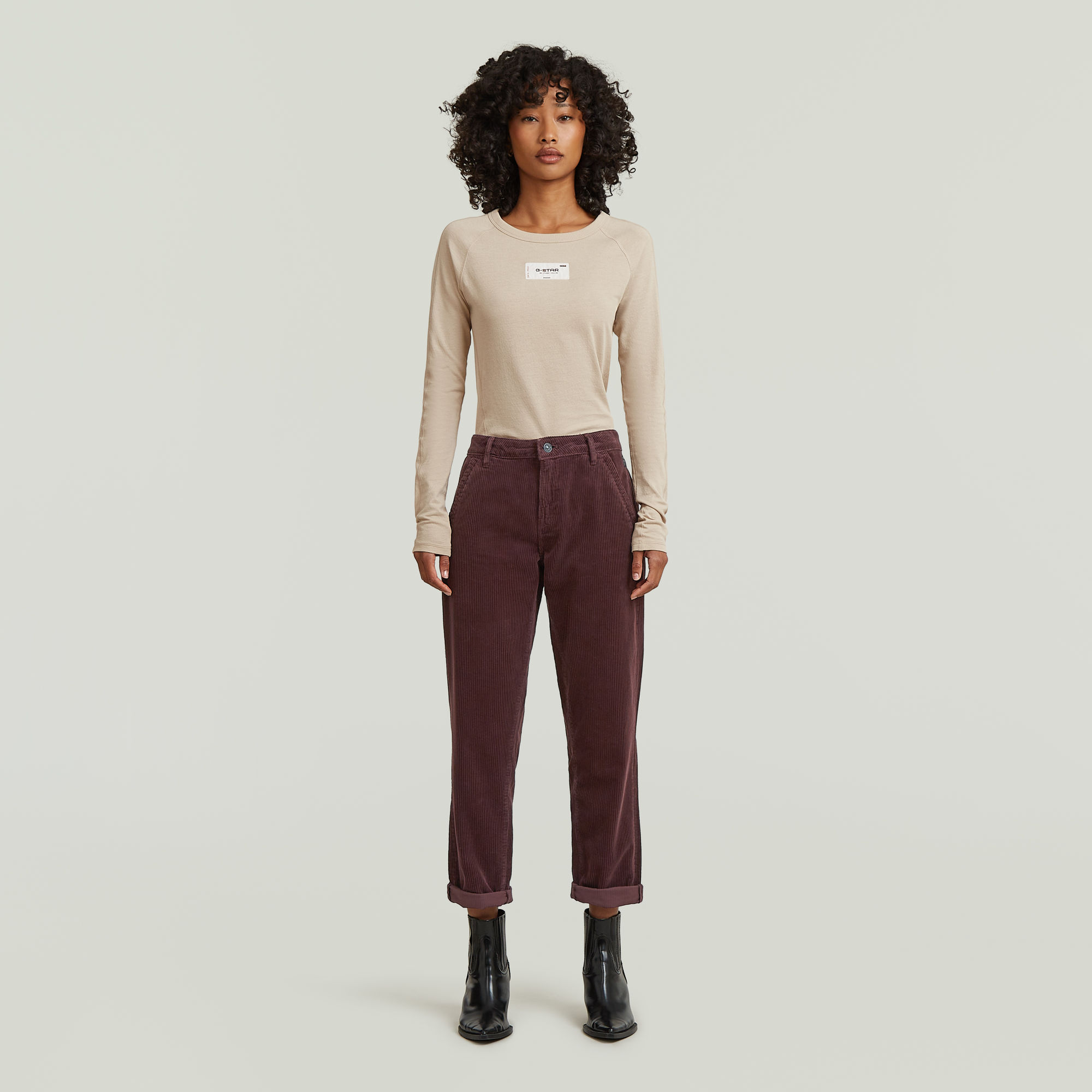 Thumbnail - Kate Boyfriend Chino - Lila - Damen