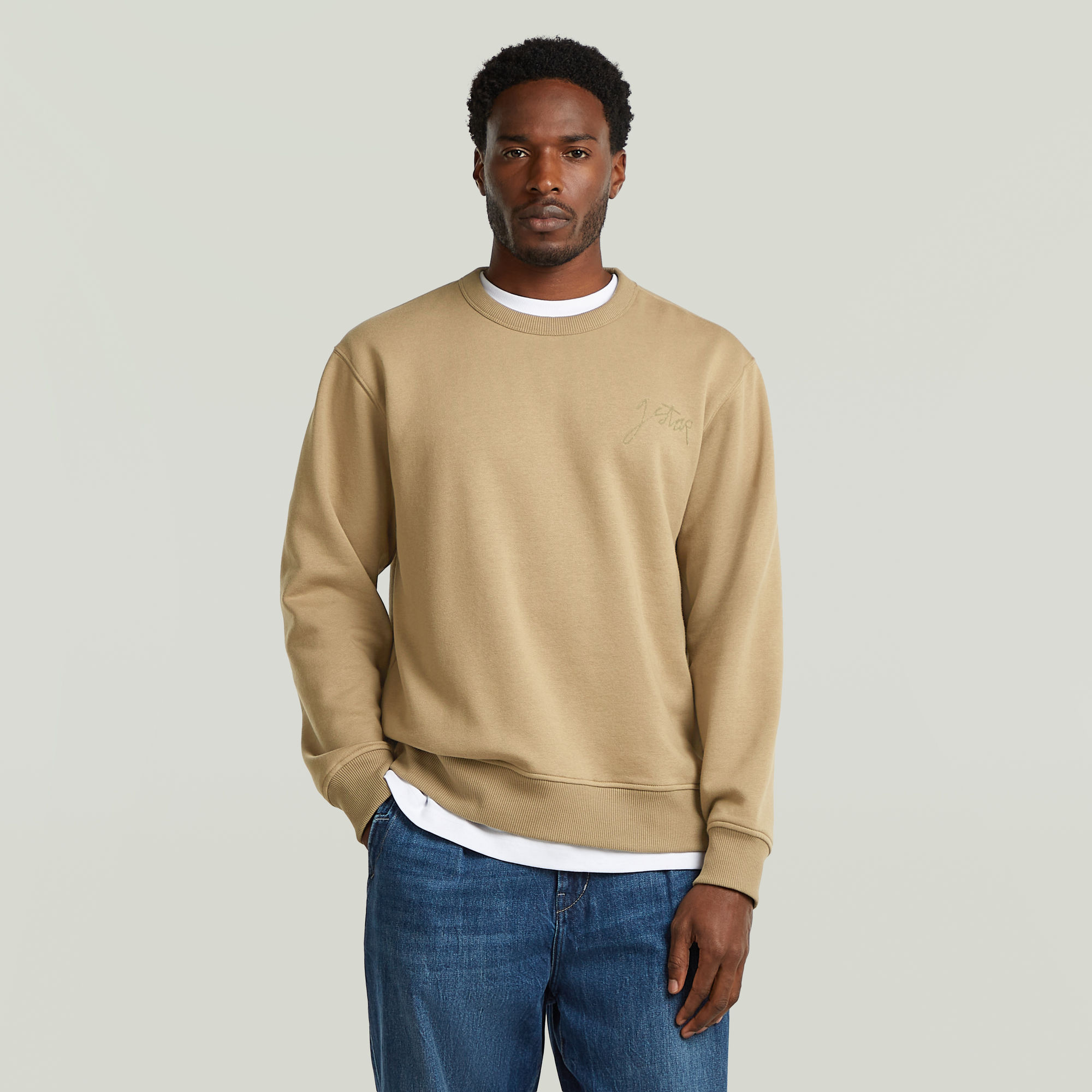 Script Sweater - Beige - Herren