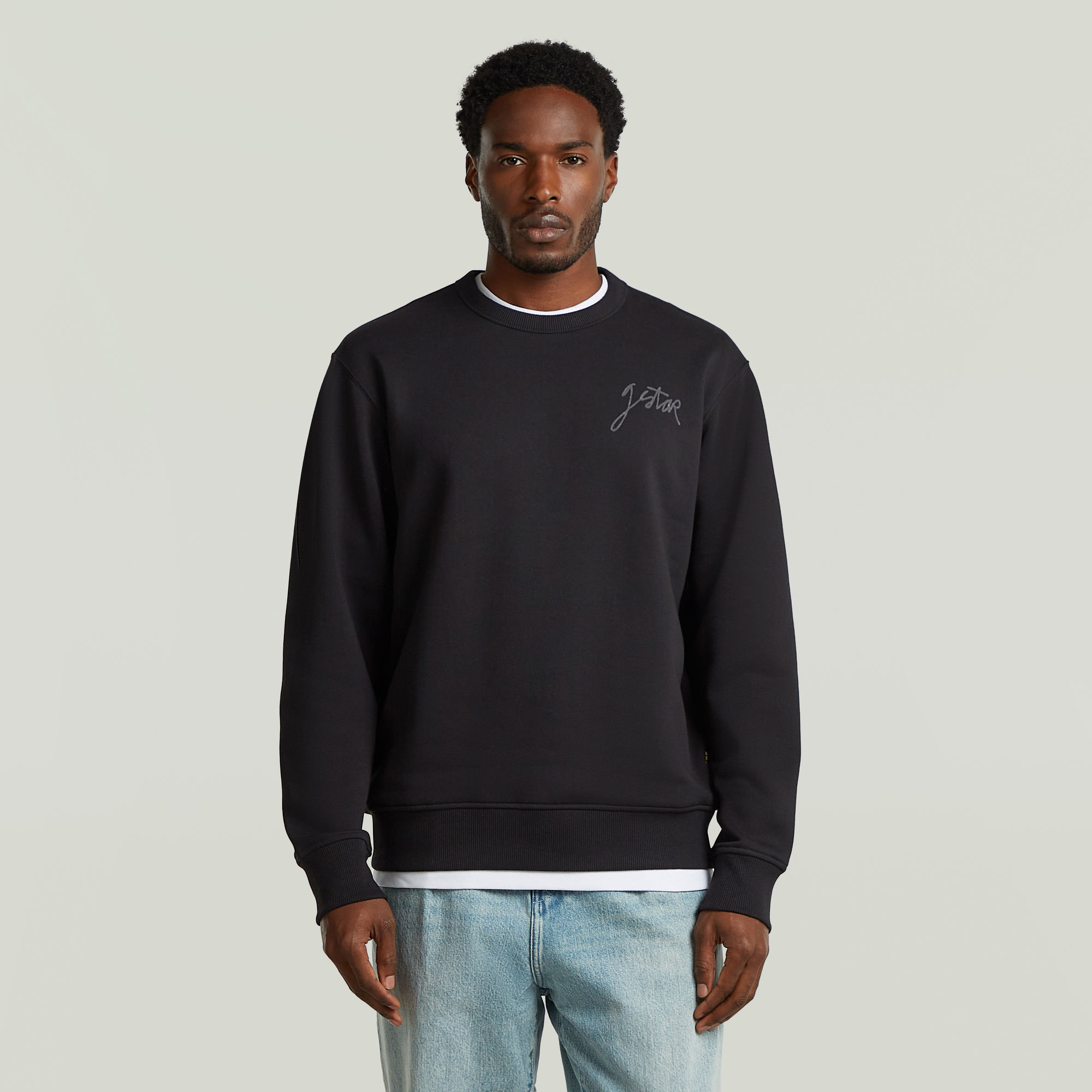 Script Sweater - Schwarz - Herren