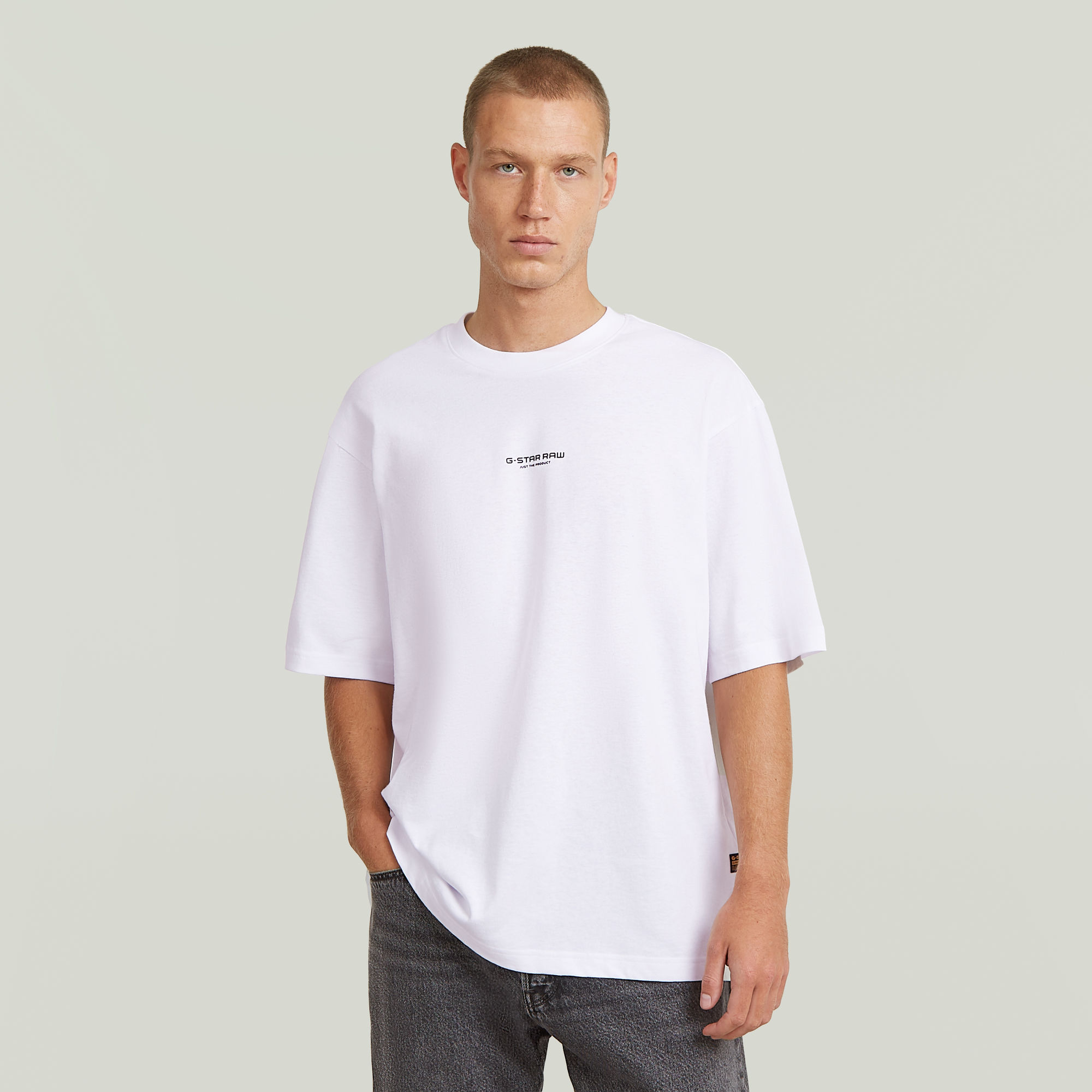 

Center Chest Boxy T-Shirt - Wit - Heren