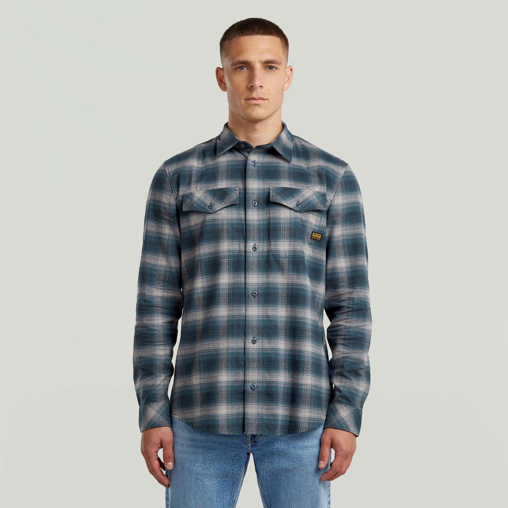 

Marine Slim Hemd - Mehrfarbig - Herren