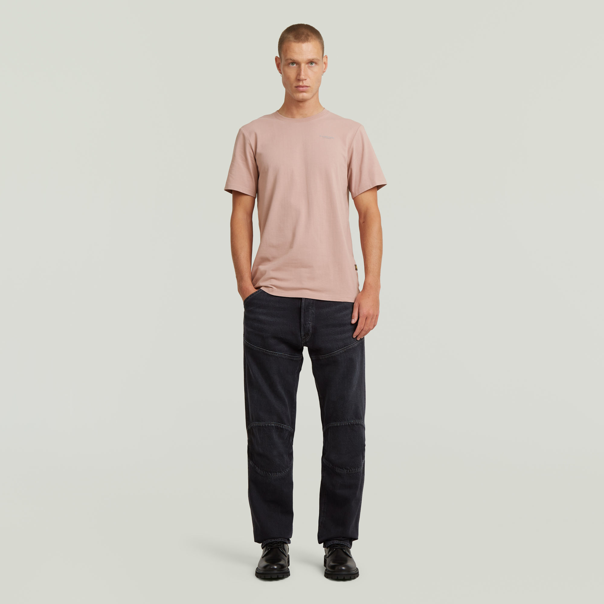 Thumbnail - Slim Base T-Shirt - Pink - Herren