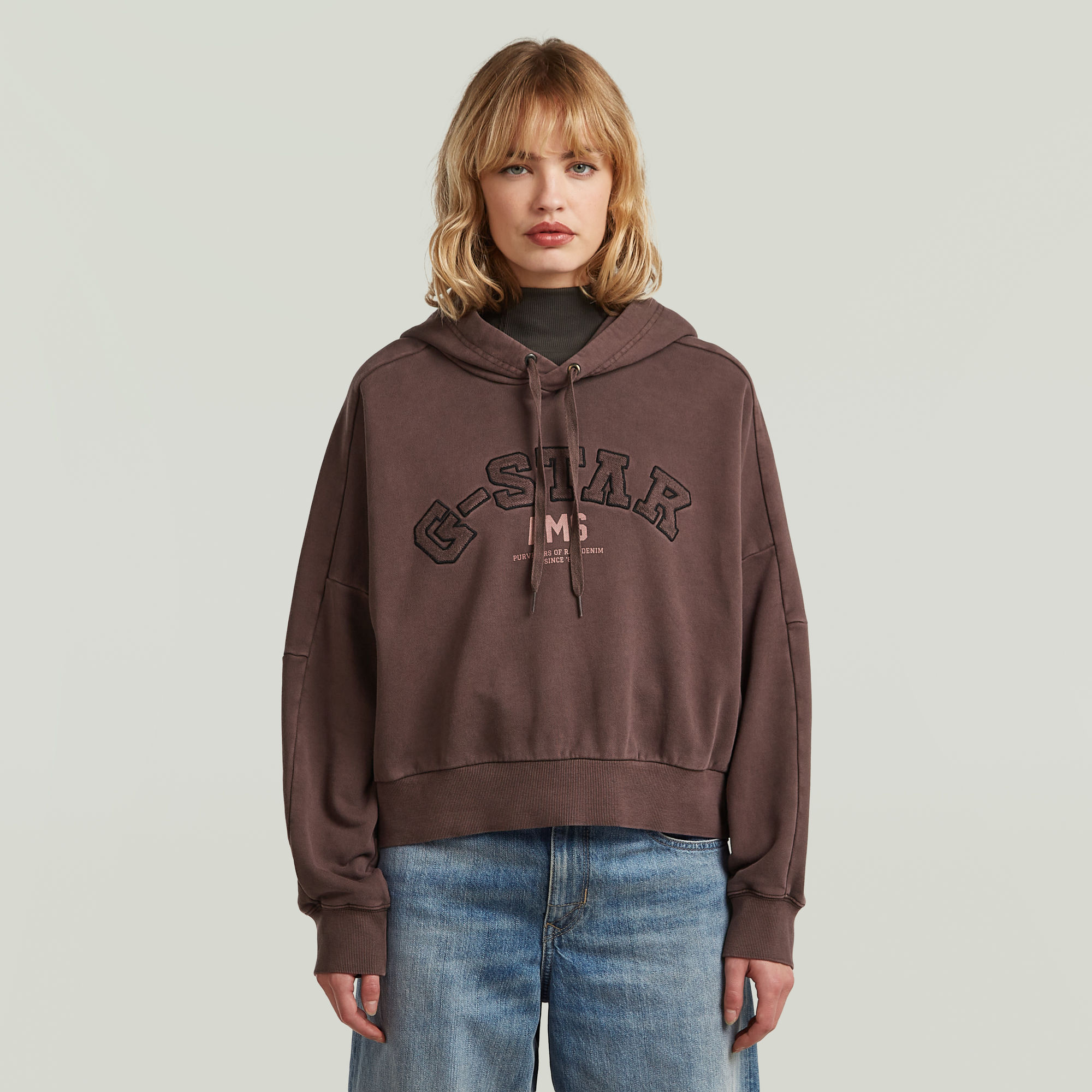 

Collegic Hoodie Sweater - Bruin - Dames