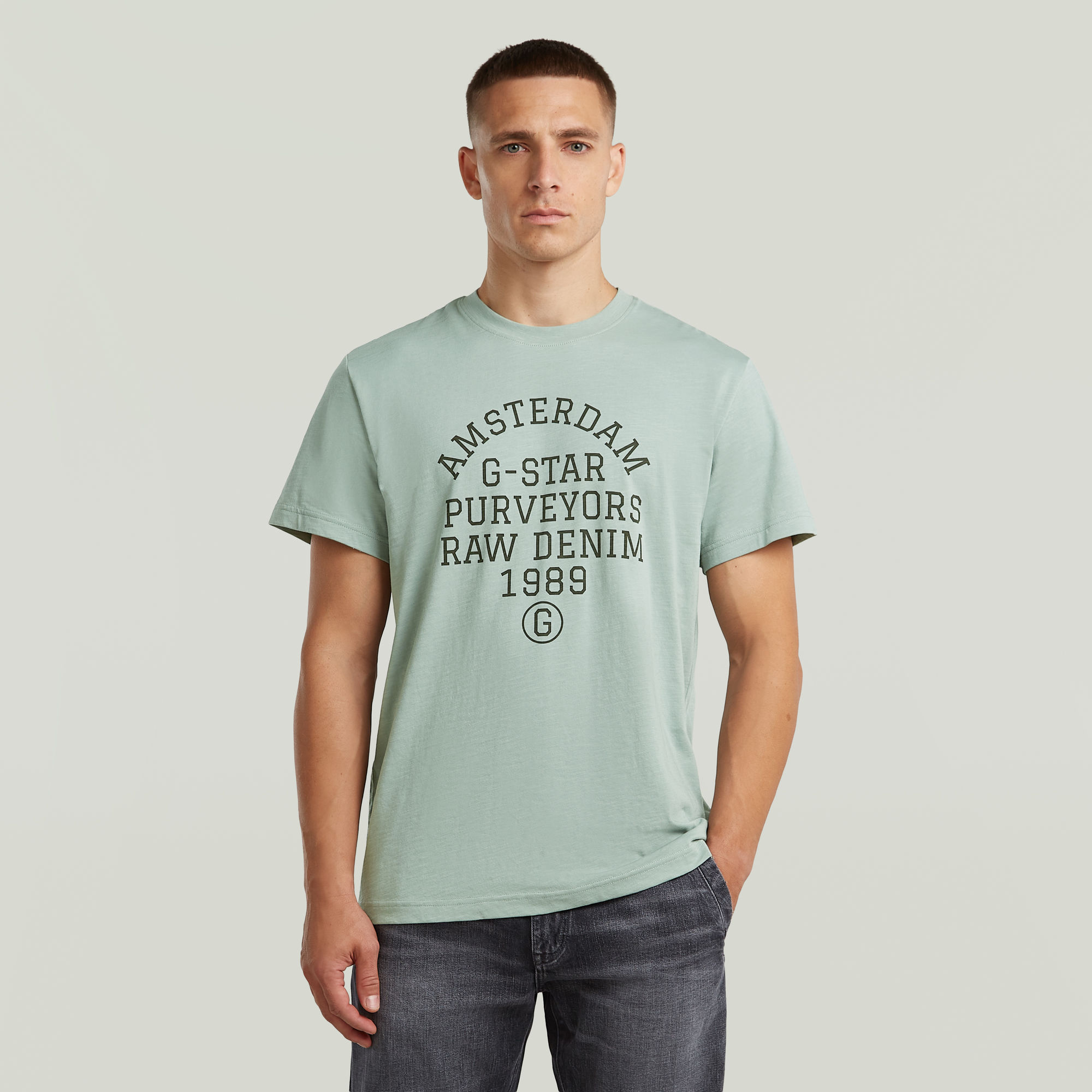 Purveyors Graphic T-Shirt - Hellblau - Herren