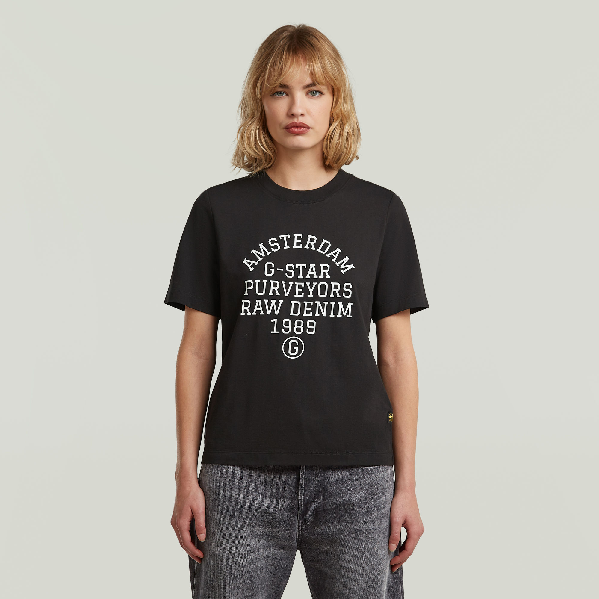 

Text Graphic T-Shirt - Black - Women