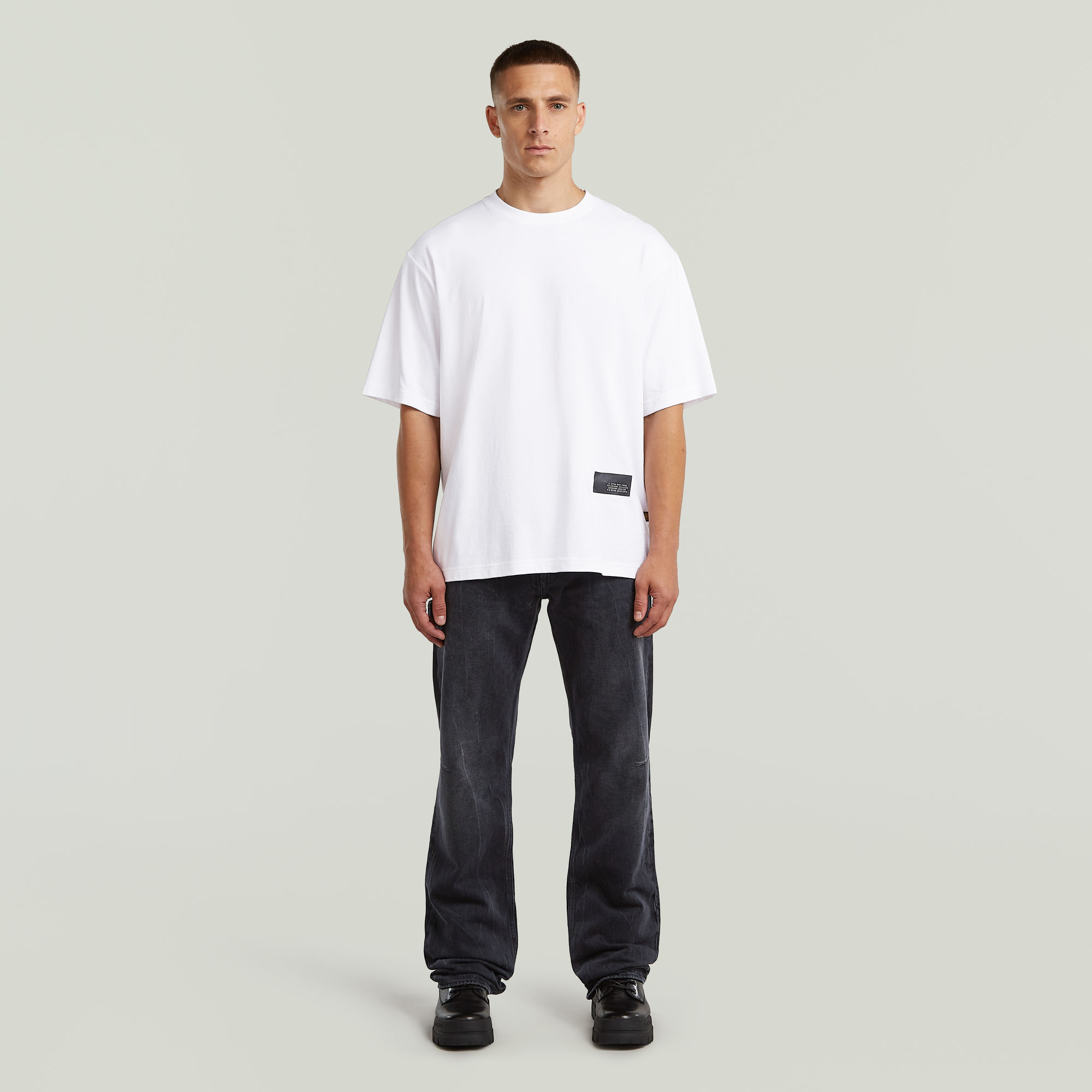 Thumbnail - Boxy T-Shirt - Weiß - Herren