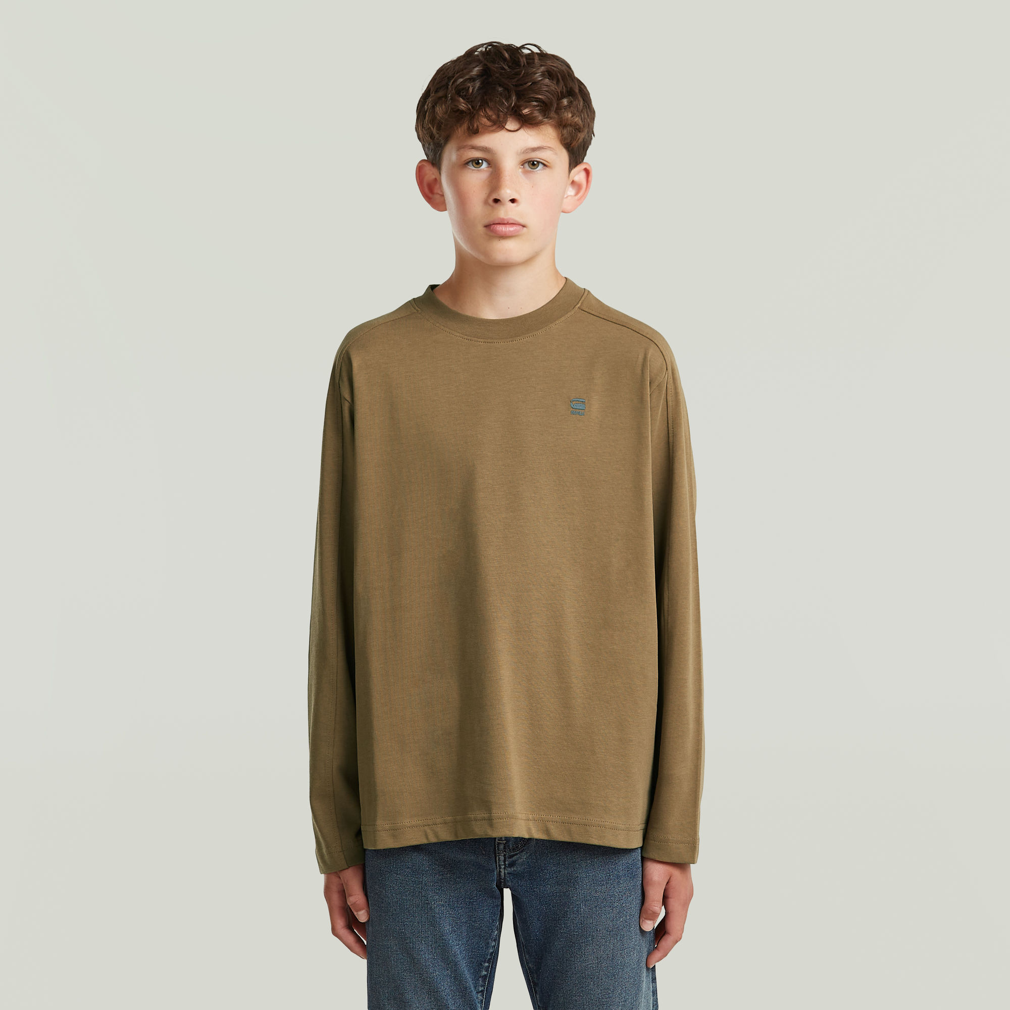 

Boys Interst Boxy T-Shirt - Braun - jungen
