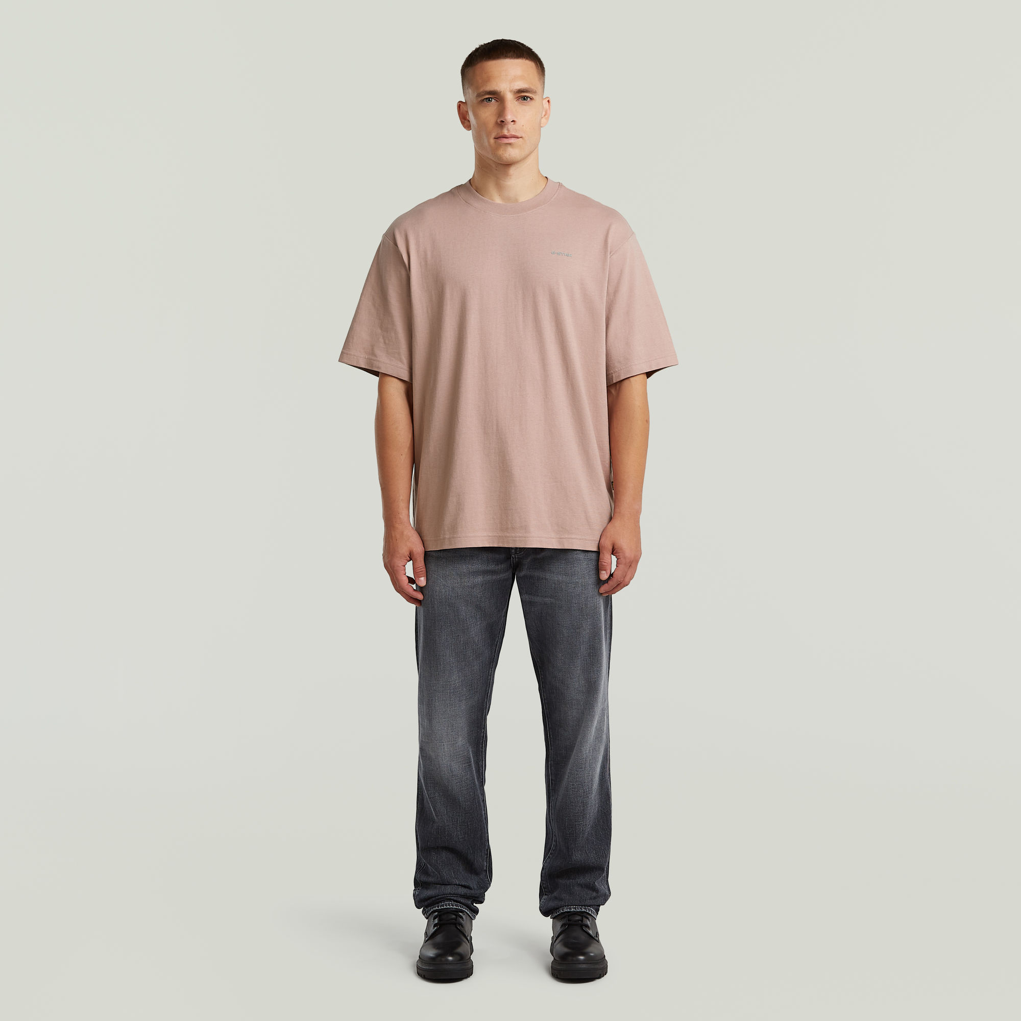 Thumbnail - Boxy Base T-Shirt - Pink - Herren