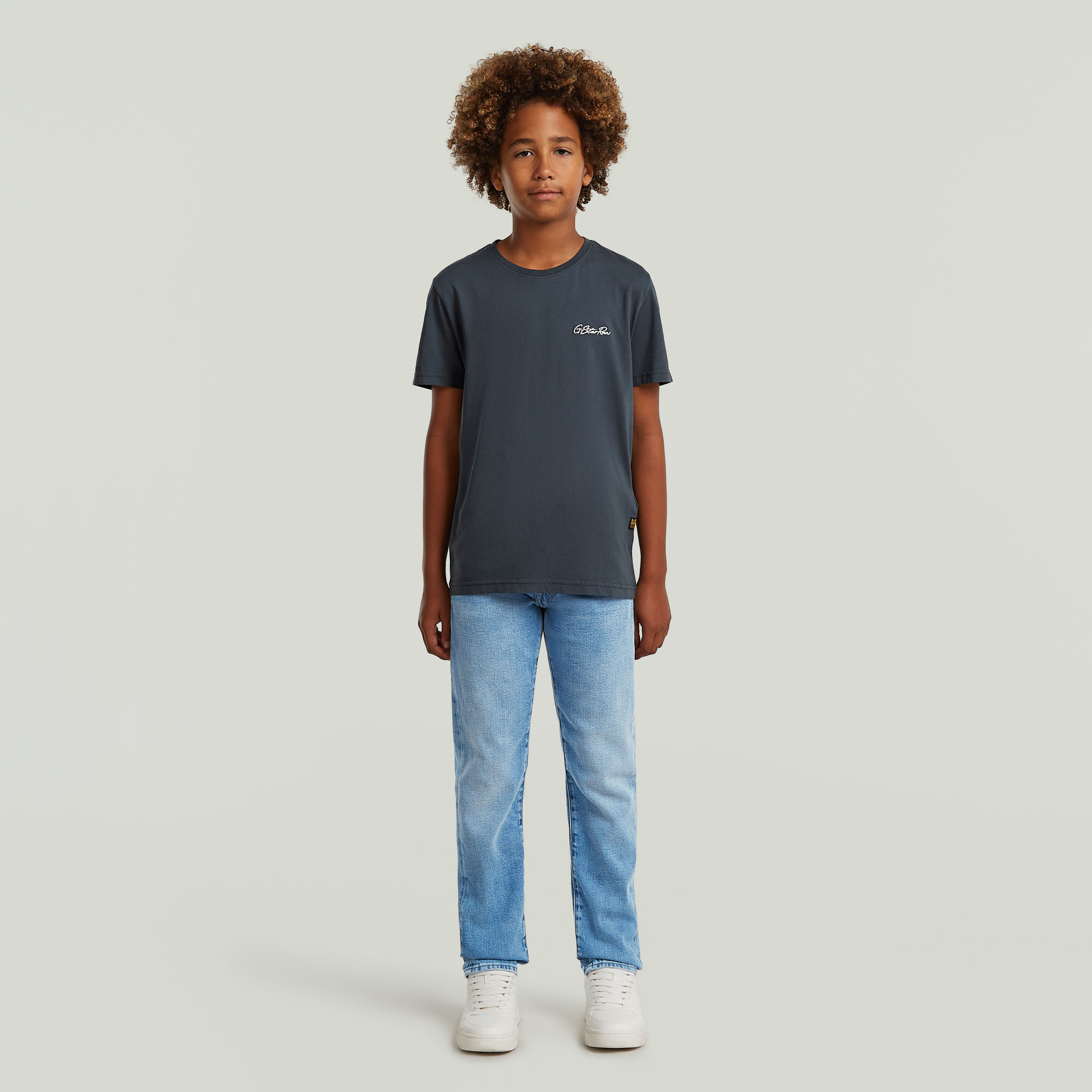 Thumbnail - Boys Base T-Shirt - Dunkelblau - jungen