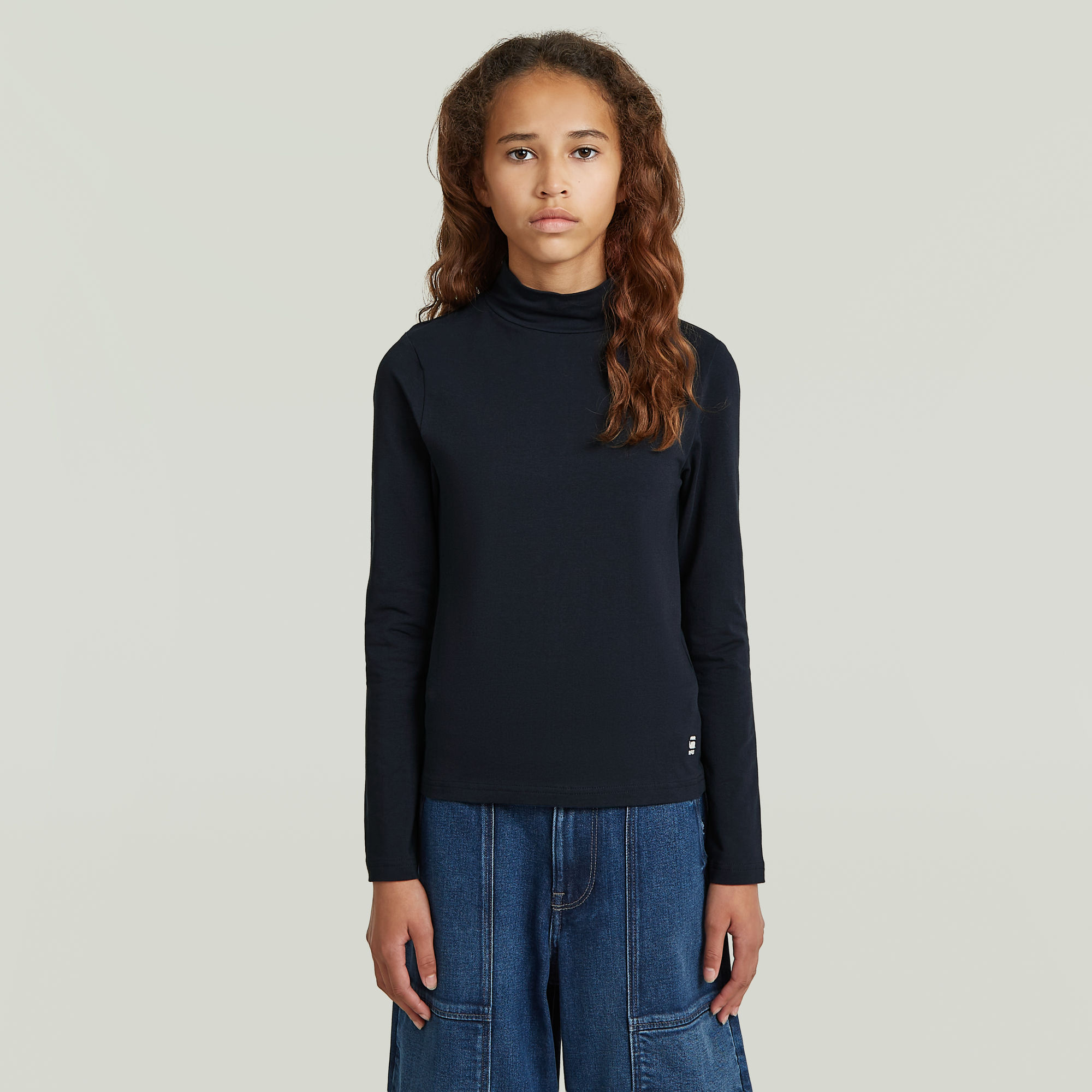 

Girls Slim Top - Dunkelblau - mädchen