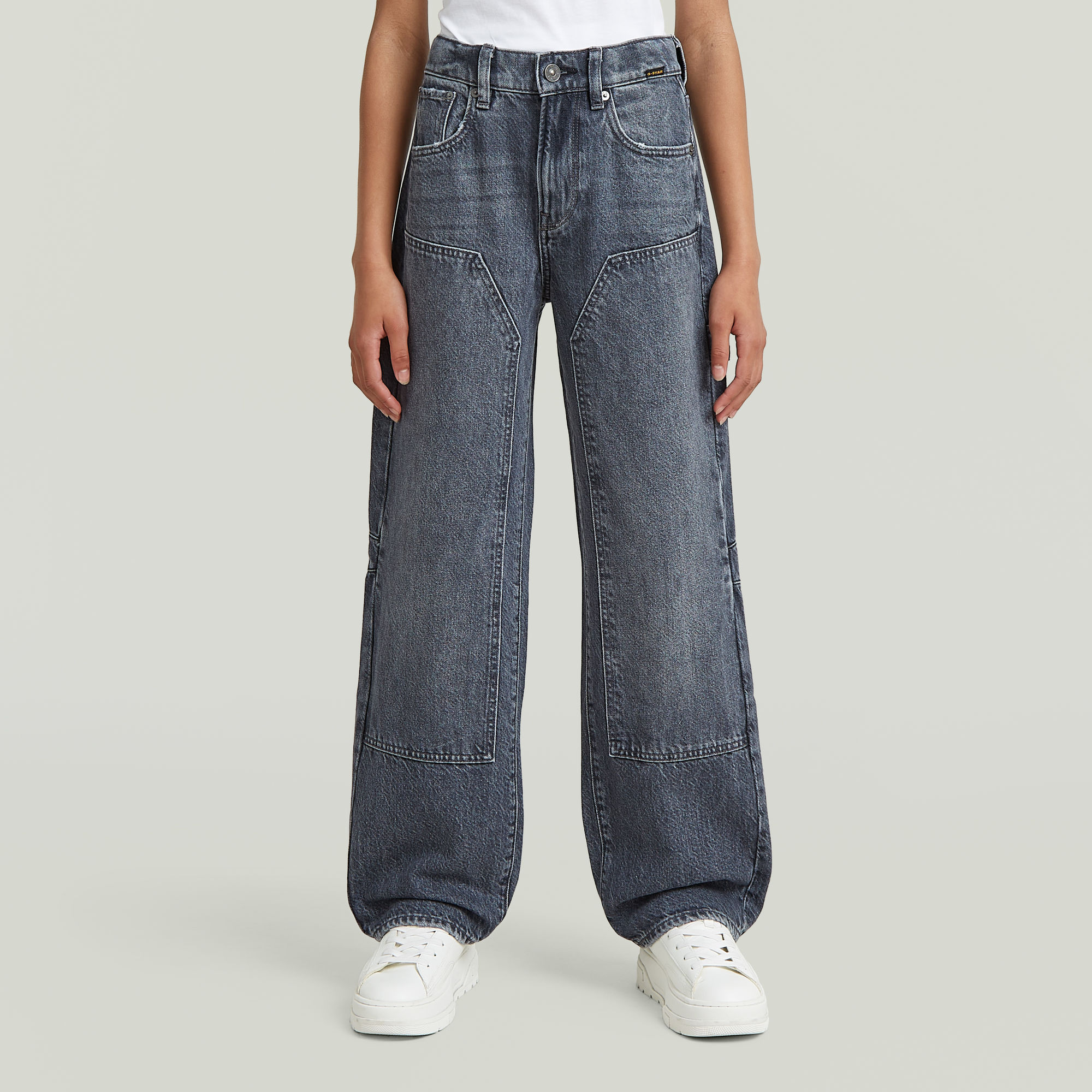 

Bowey 3D Carpenter Loose jeans voor meisjes - Donkerblauw - meisjes