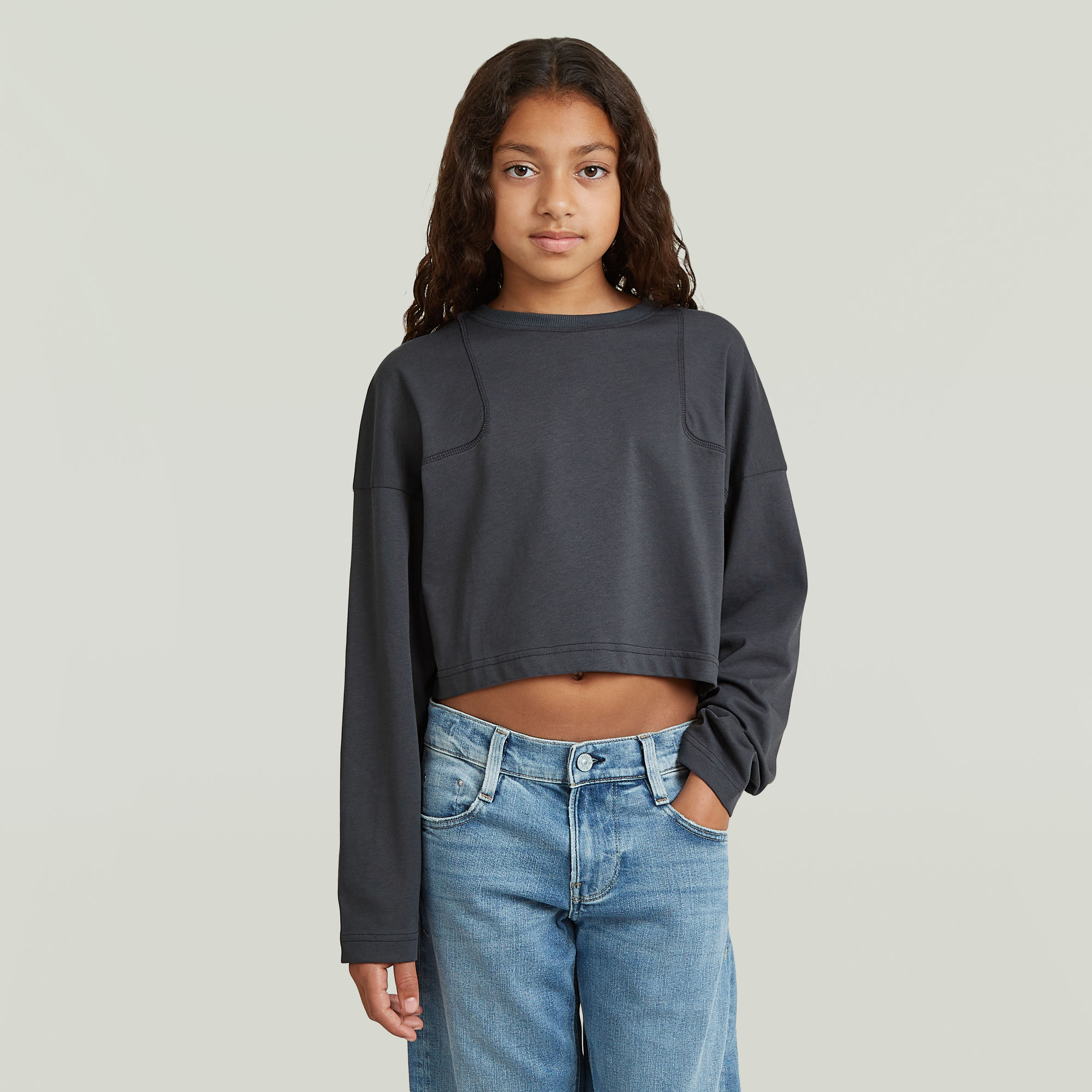 G-Star RAW Top Simplified voor meisjes - Donkerblauw - meisjes