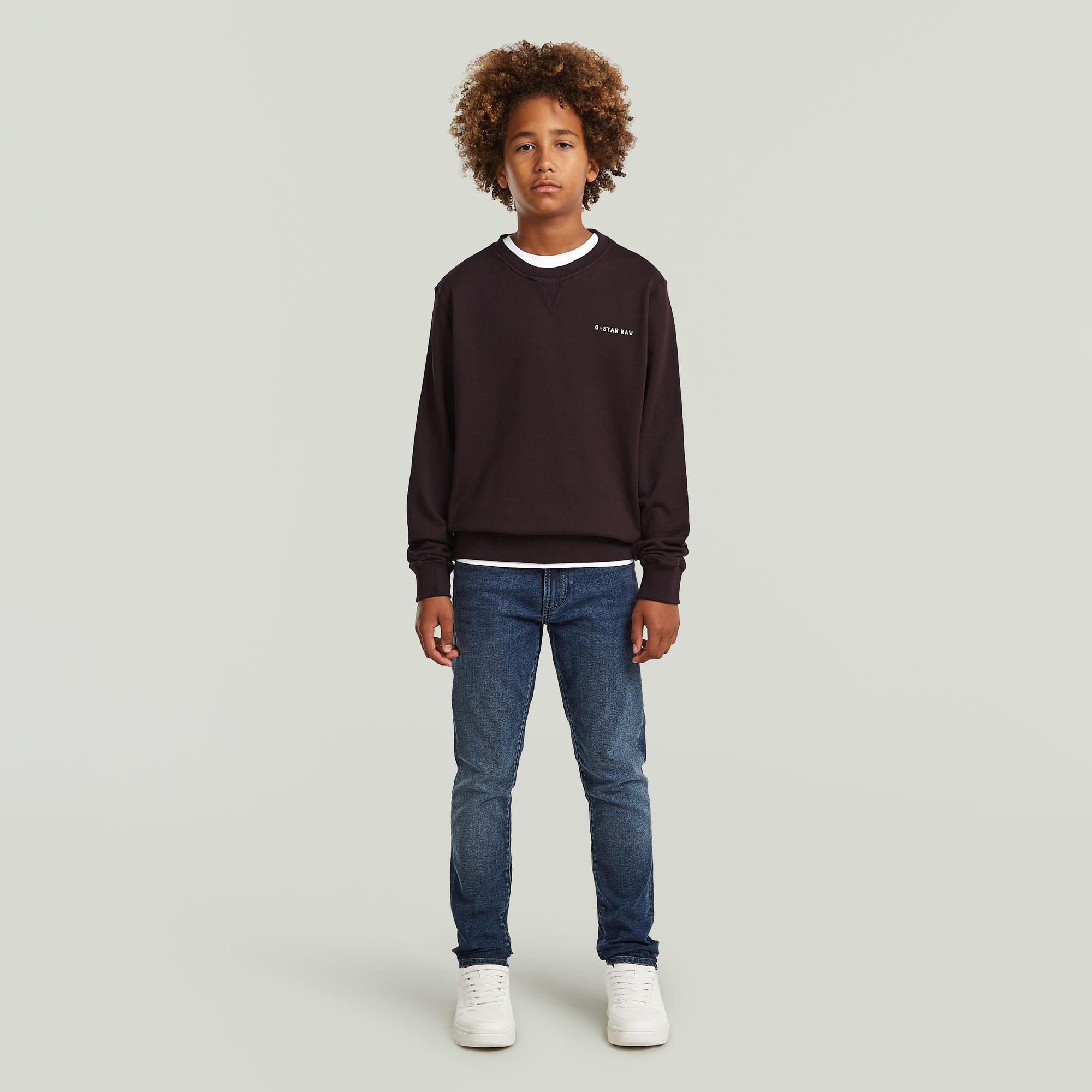 Thumbnail - Boys Premium Core Sweatshirt - Braun - jungen