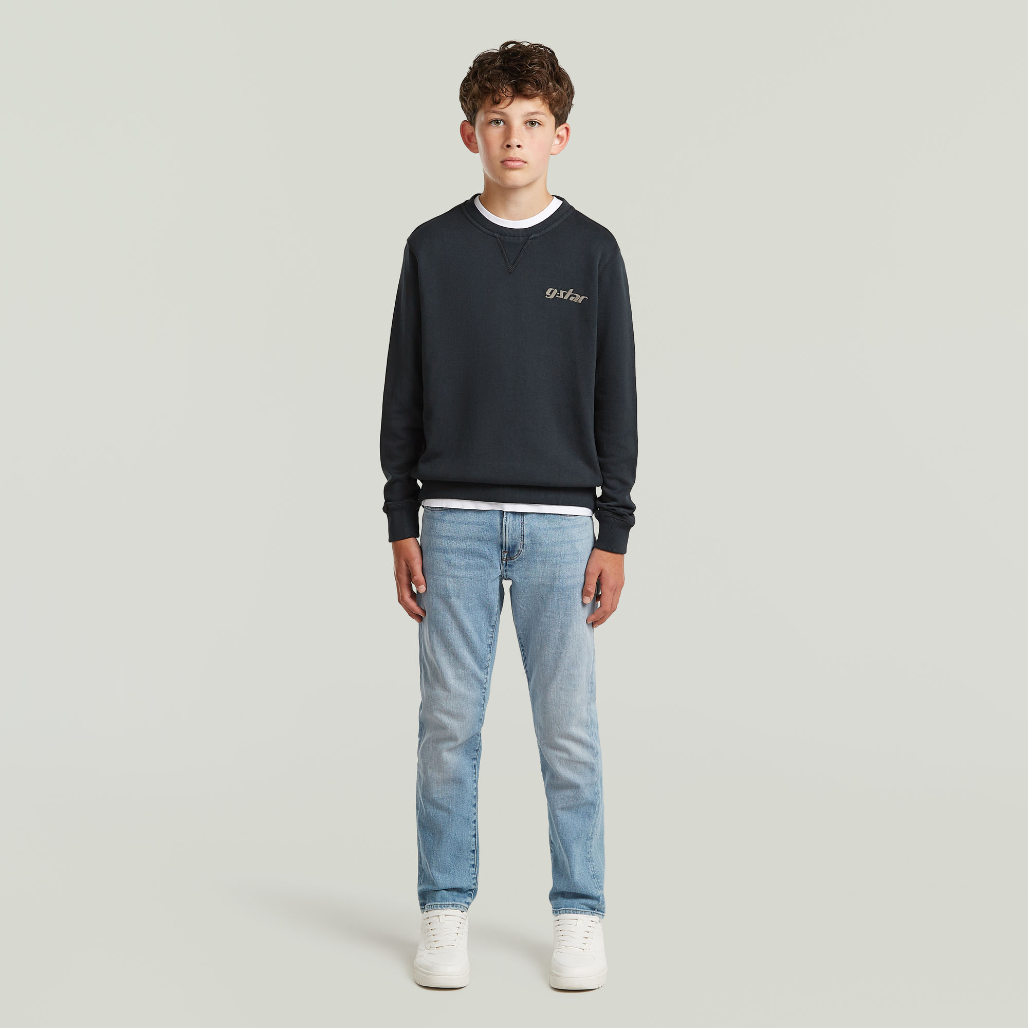 Thumbnail - Boys Premium Core Sweatshirt - Dunkelblau - jungen